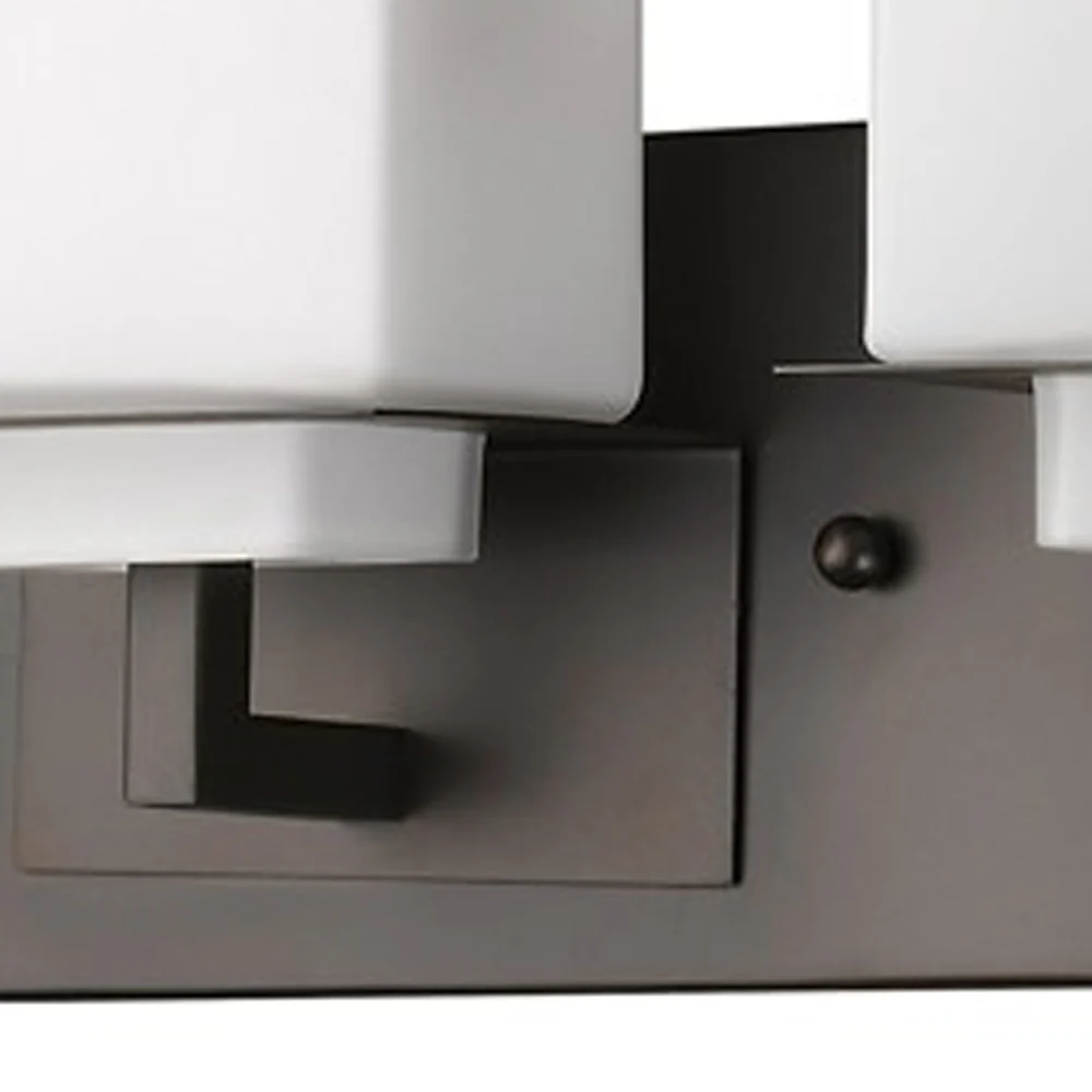 Rampart 3-Light Oil-Rubbed Bronze Vanity Light With Etched Glass Shades By Homeroots - Image 3