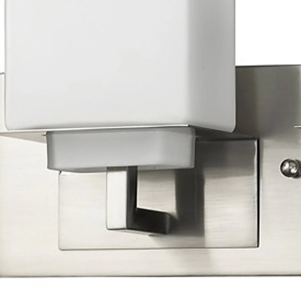 Rampart 3-Light Satin Nickel Vanity Light With Etched Glass Shades By Homeroots - Image 3