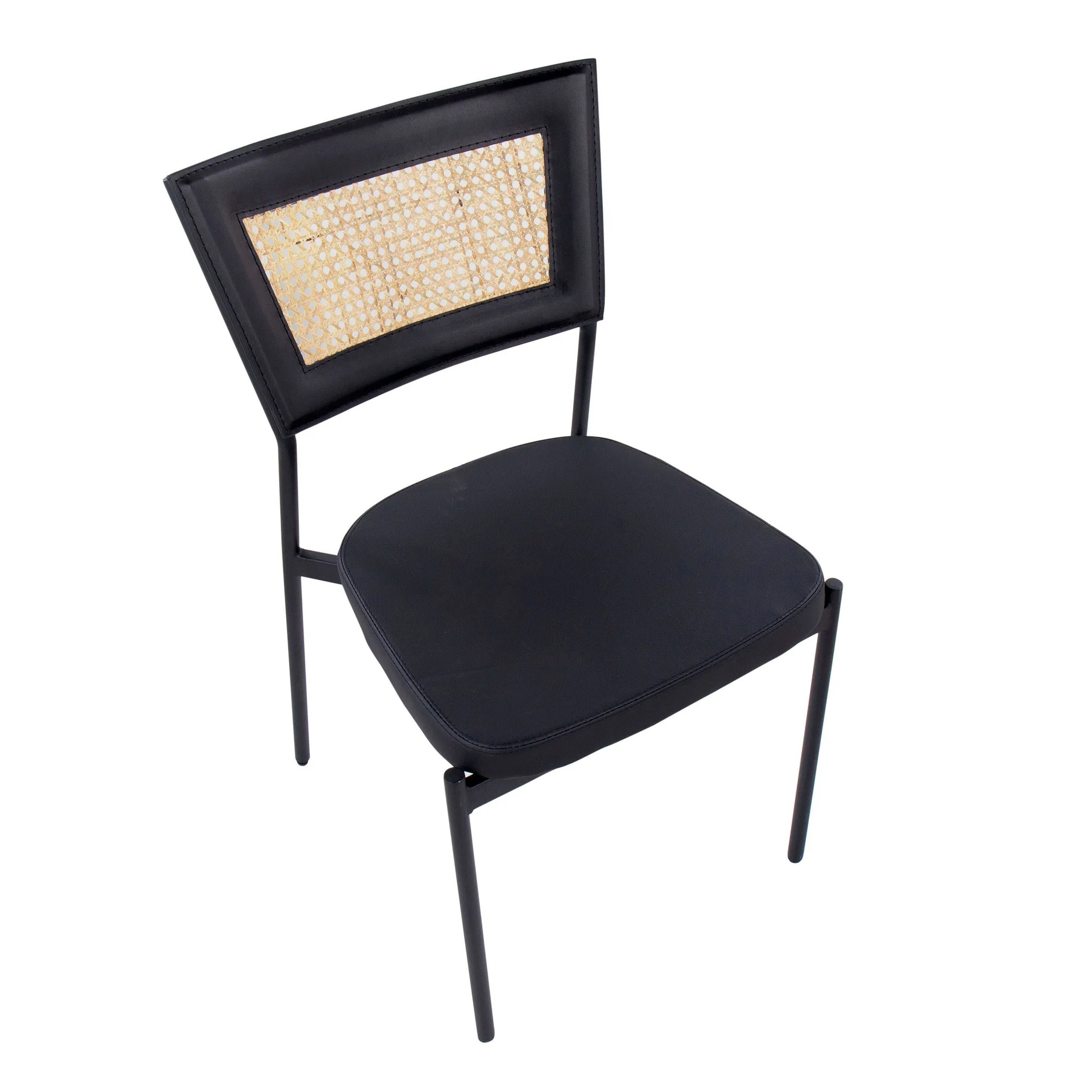 Rattan Tania Dining Chair - Set of 2 Black By LumiSource - Image 2