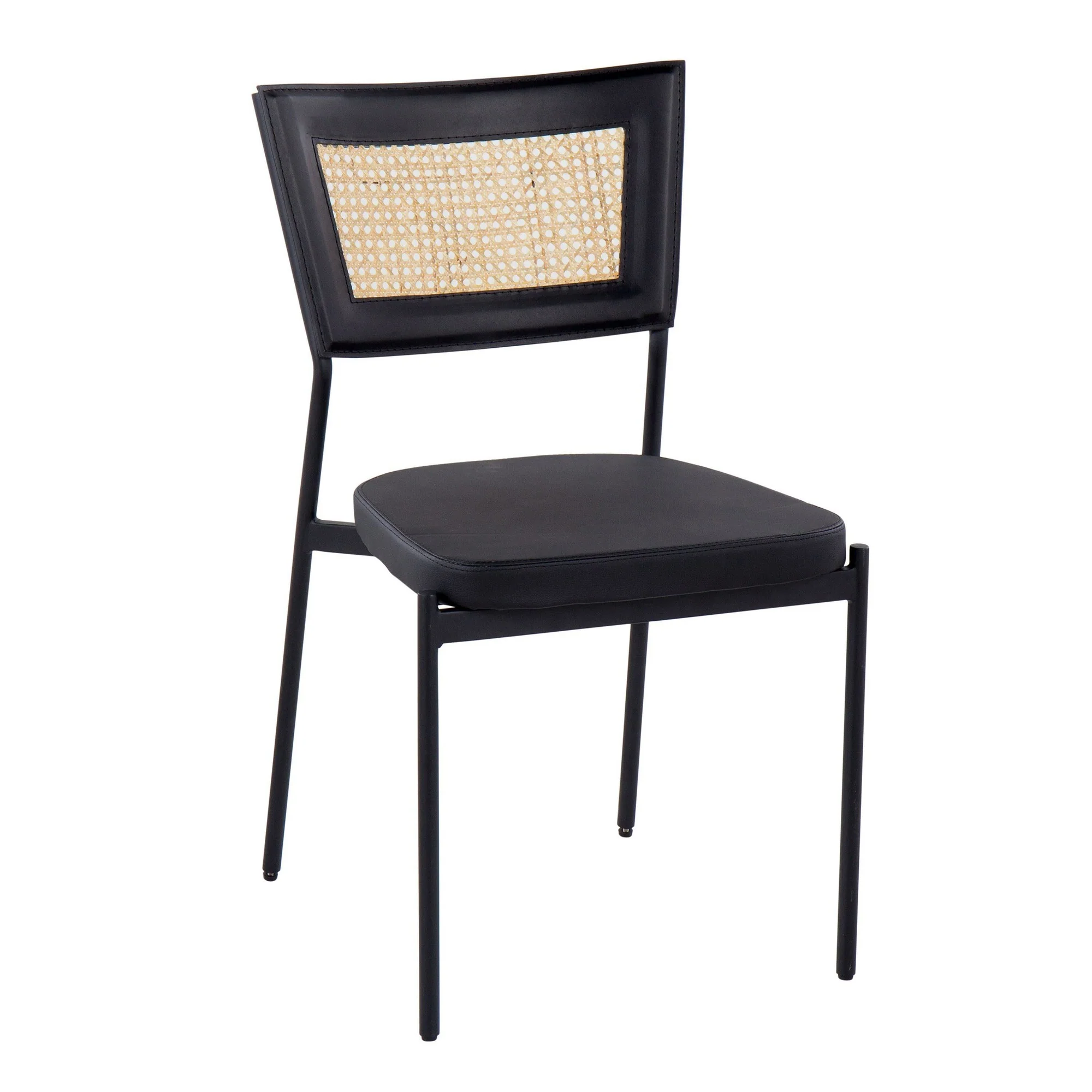 Rattan Tania Dining Chair - Set of 2 Black By LumiSource - Image 4