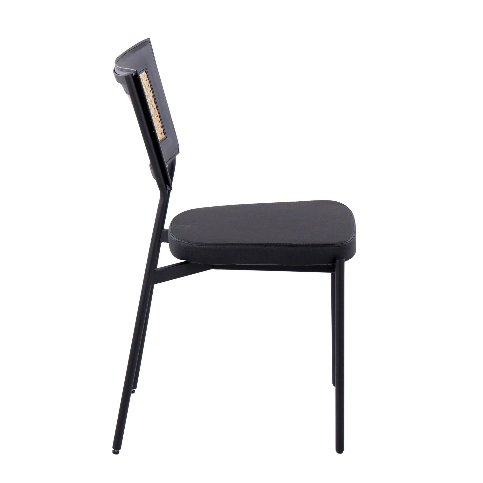 Rattan Tania Dining Chair - Set of 2 Black By LumiSource - Image 5