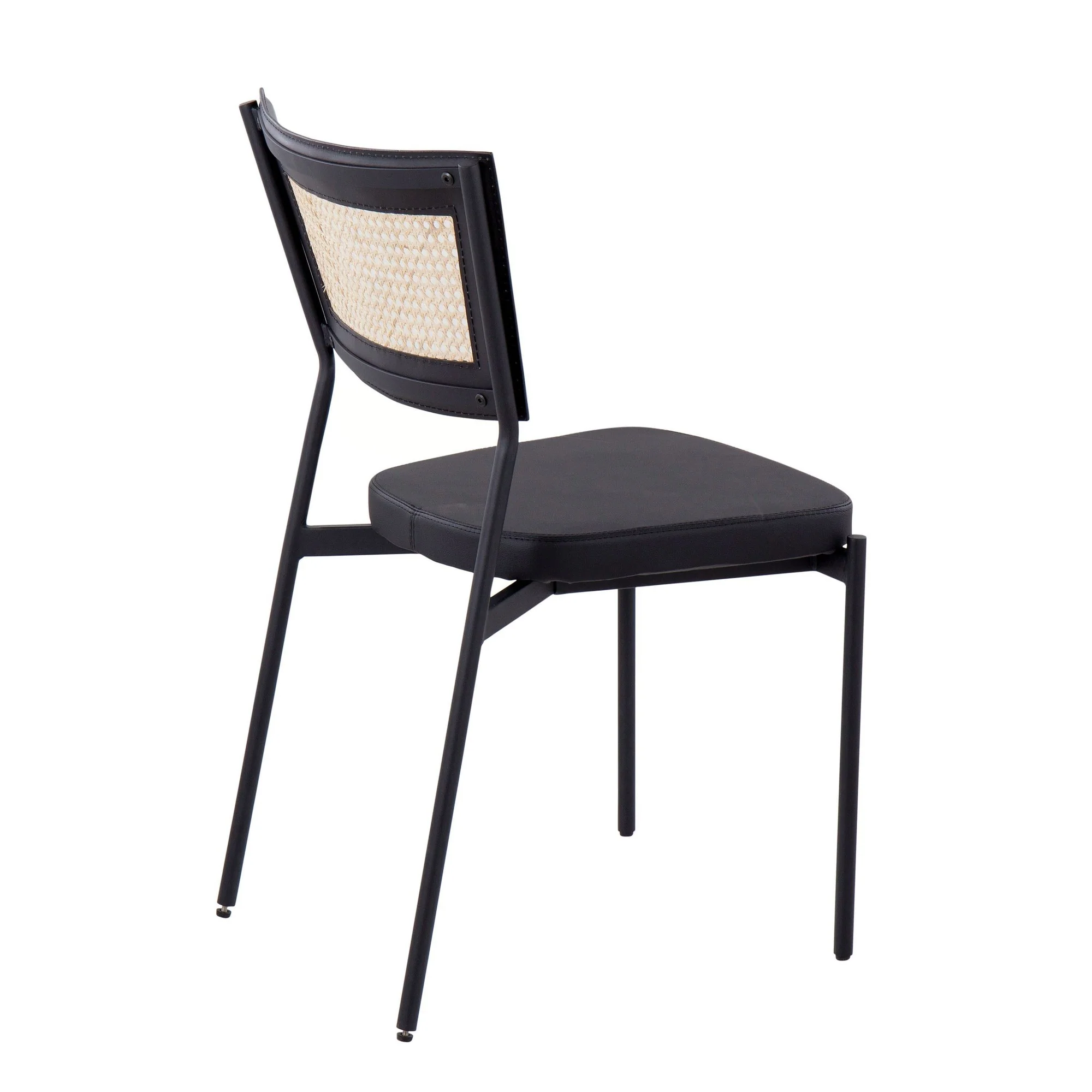 Rattan Tania Dining Chair - Set of 2 Black By LumiSource - Image 6