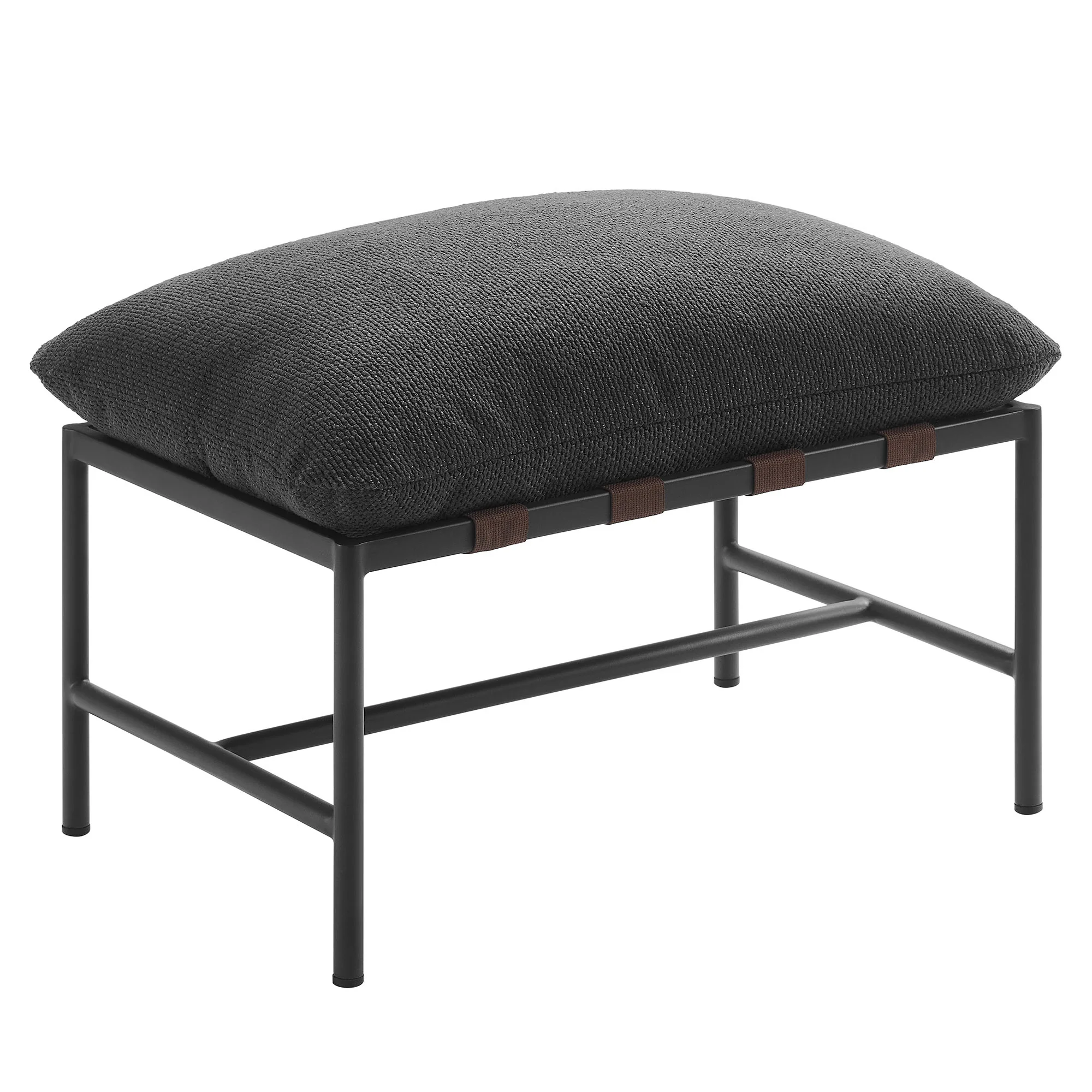 Raya Outdoor Patio Boucle Ottoman by Modway - Image 2