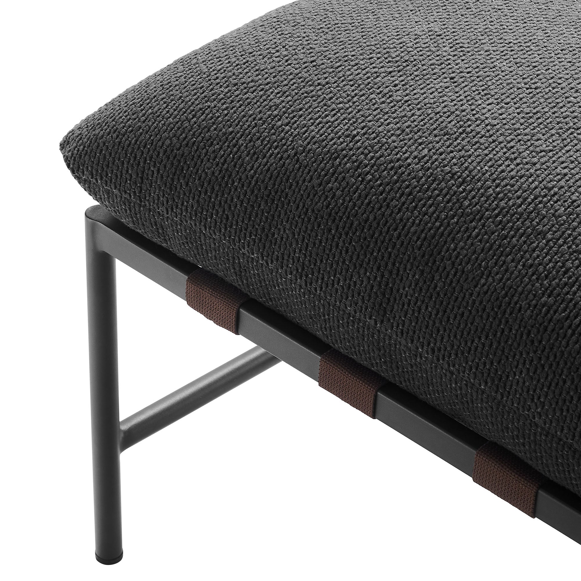 Raya Outdoor Patio Boucle Ottoman by Modway - Image 5