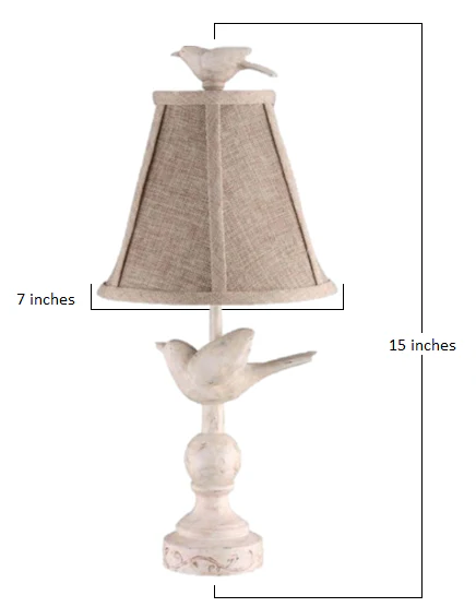 Ready to Fly Carved Birds Accent Lamp By Homeroots - Image 2