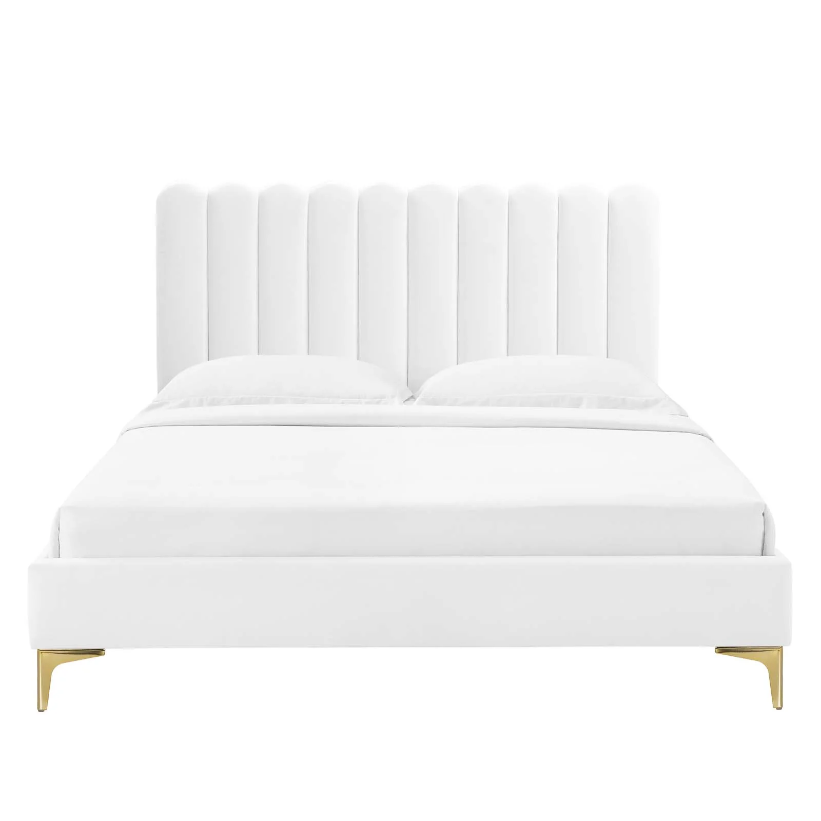 Reagan King Performance Velvet Platform Bed By Modway - MOD-7076 - Image 124