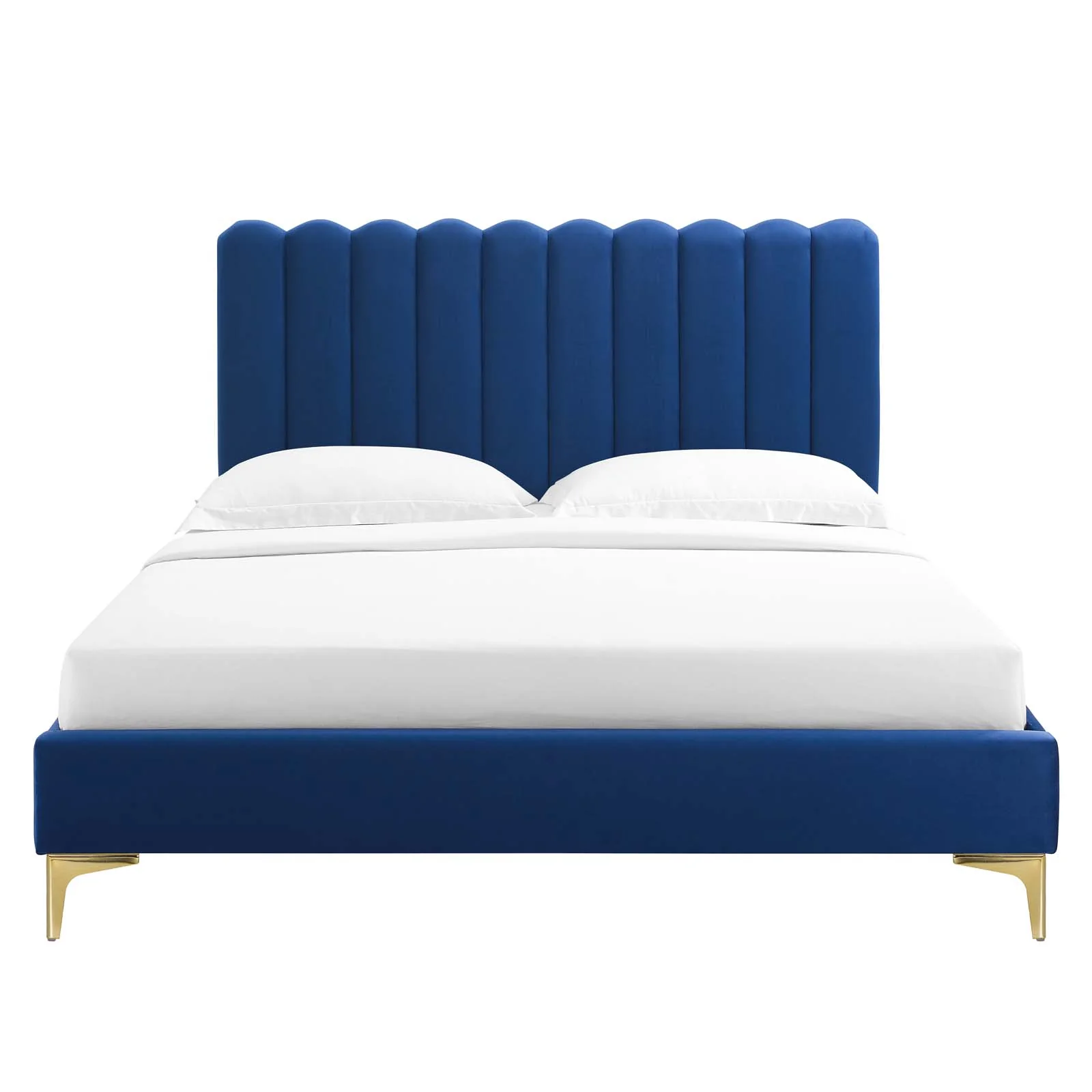 Reagan King Performance Velvet Platform Bed By Modway - MOD-7076 - Image 76