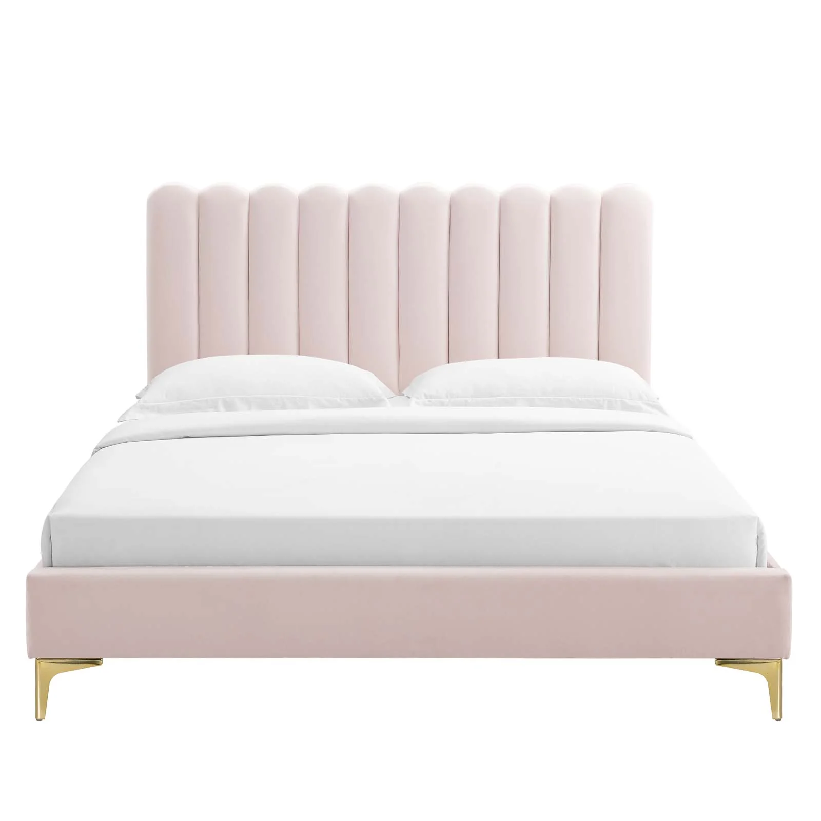 Reagan King Performance Velvet Platform Bed By Modway - MOD-7076 - Image 92