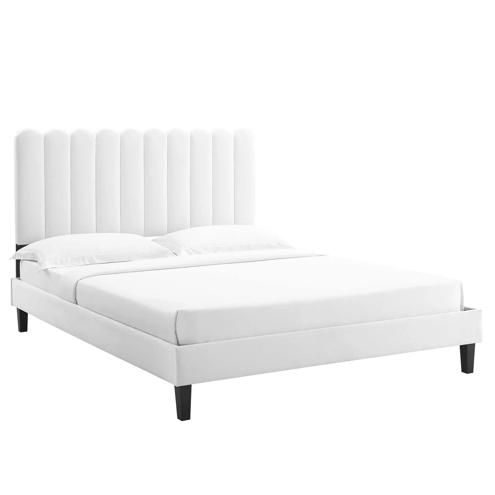 Reagan King Performance Velvet Platform Bed By Modway - MOD-7078 - Image 113
