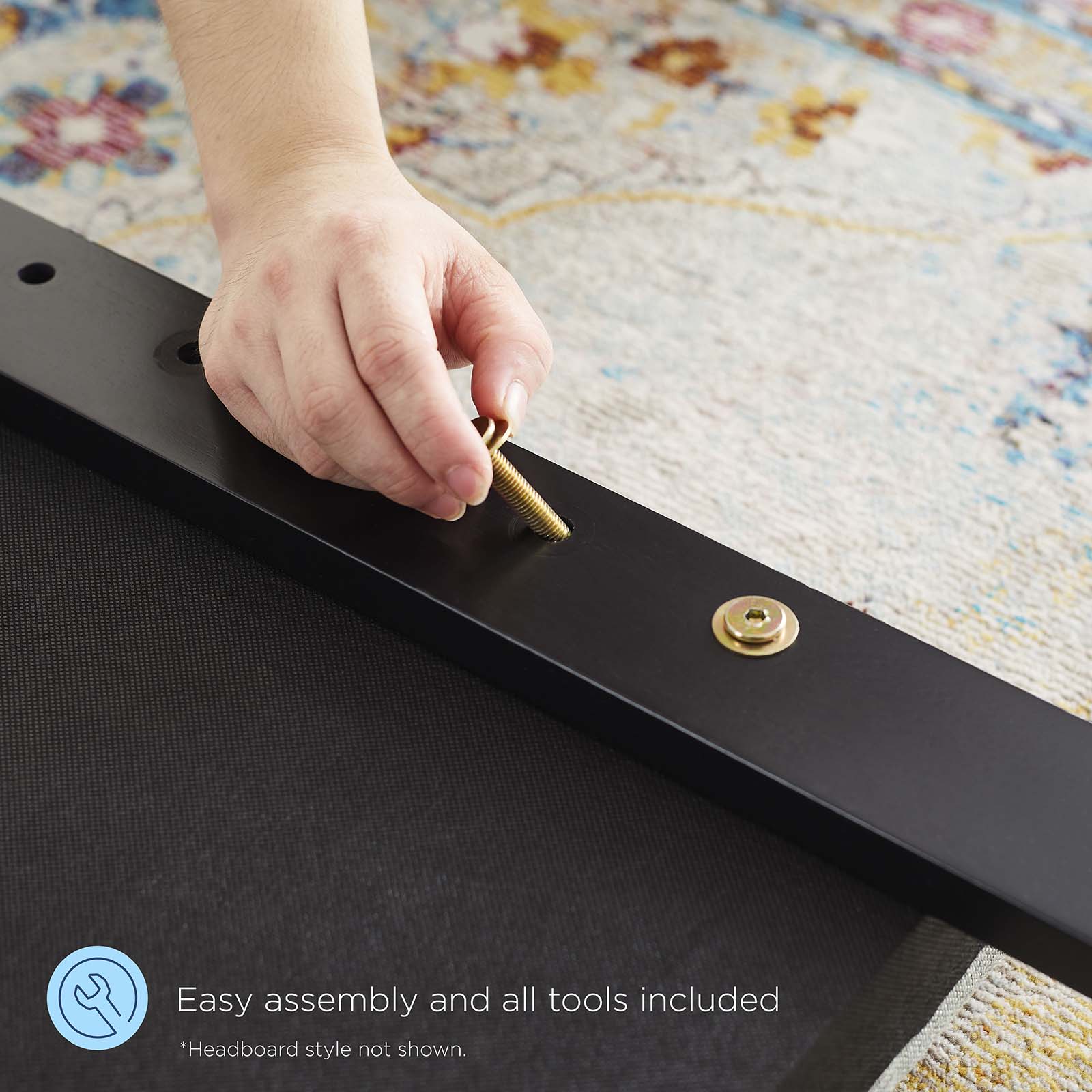 Reagan King Performance Velvet Platform Bed By Modway - MOD-7078 - Image 116