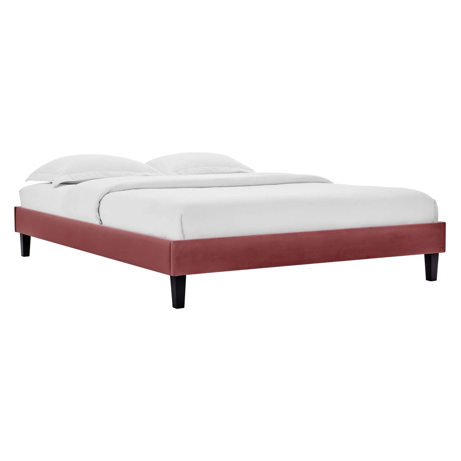 Reagan King Performance Velvet Platform Bed By Modway - MOD-7078 - Image 30