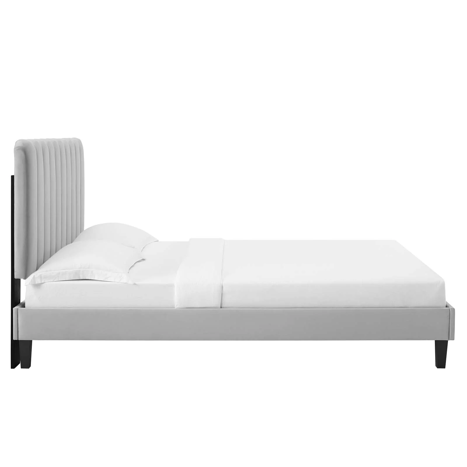 Reagan King Performance Velvet Platform Bed By Modway - MOD-7078 - Image 43