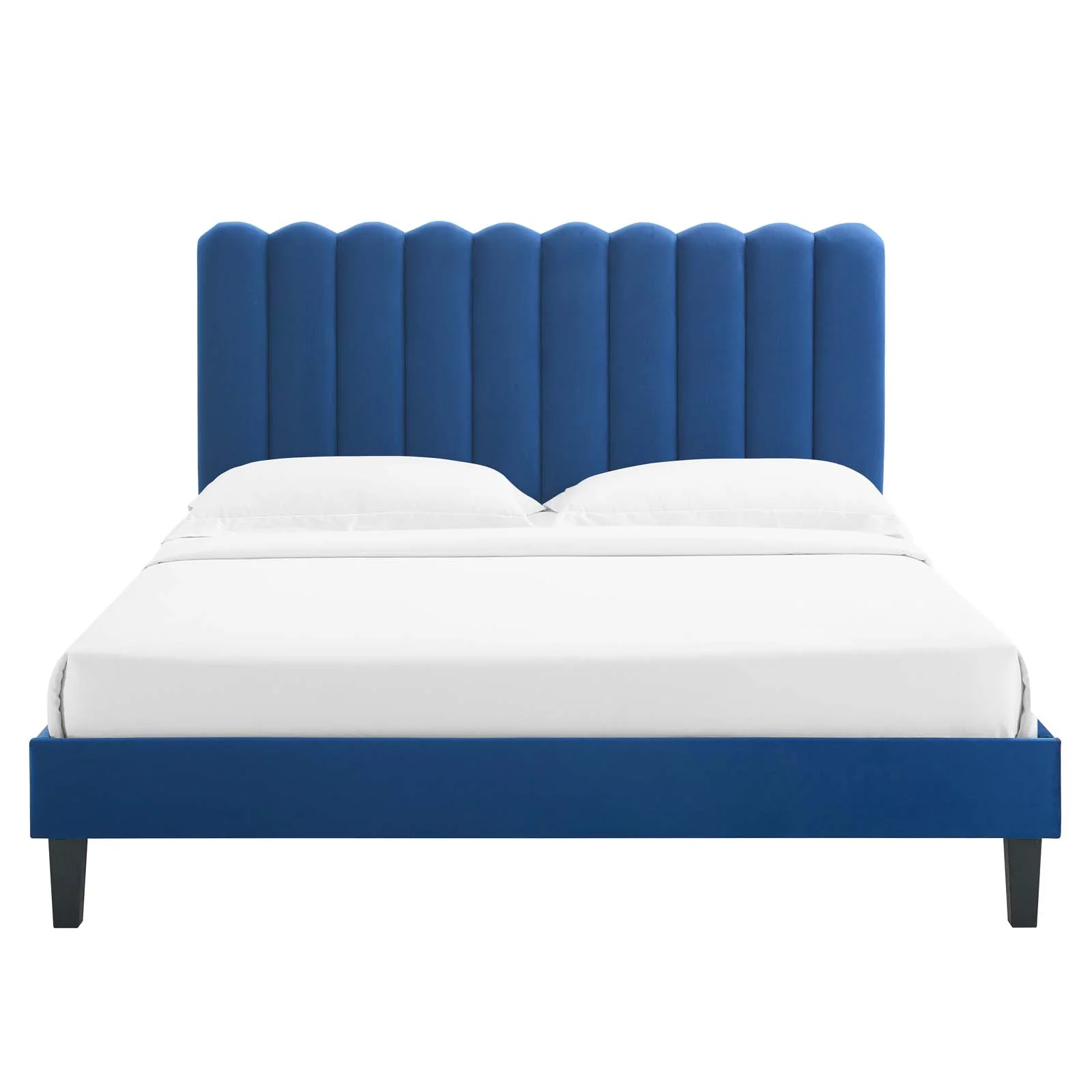 Reagan King Performance Velvet Platform Bed By Modway - MOD-7078 - Image 76