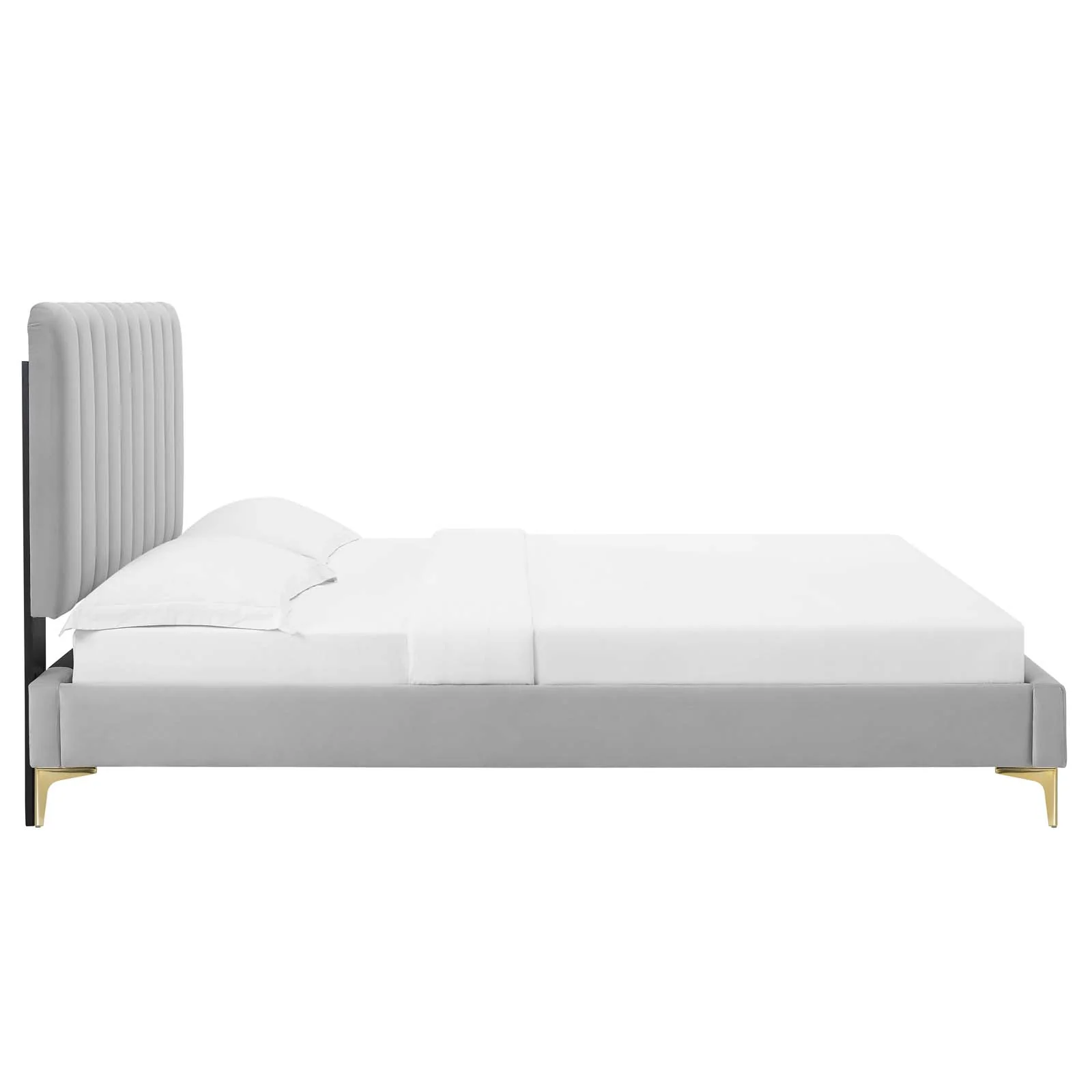 Reagan Queen Performance Velvet Platform Bed By Modway - MOD-6586 - Image 43
