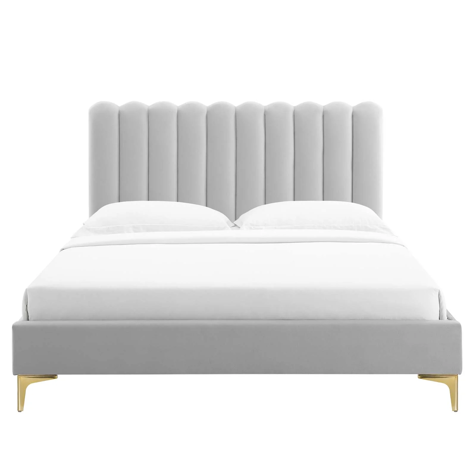 Reagan Queen Performance Velvet Platform Bed By Modway - MOD-6586 - Image 44