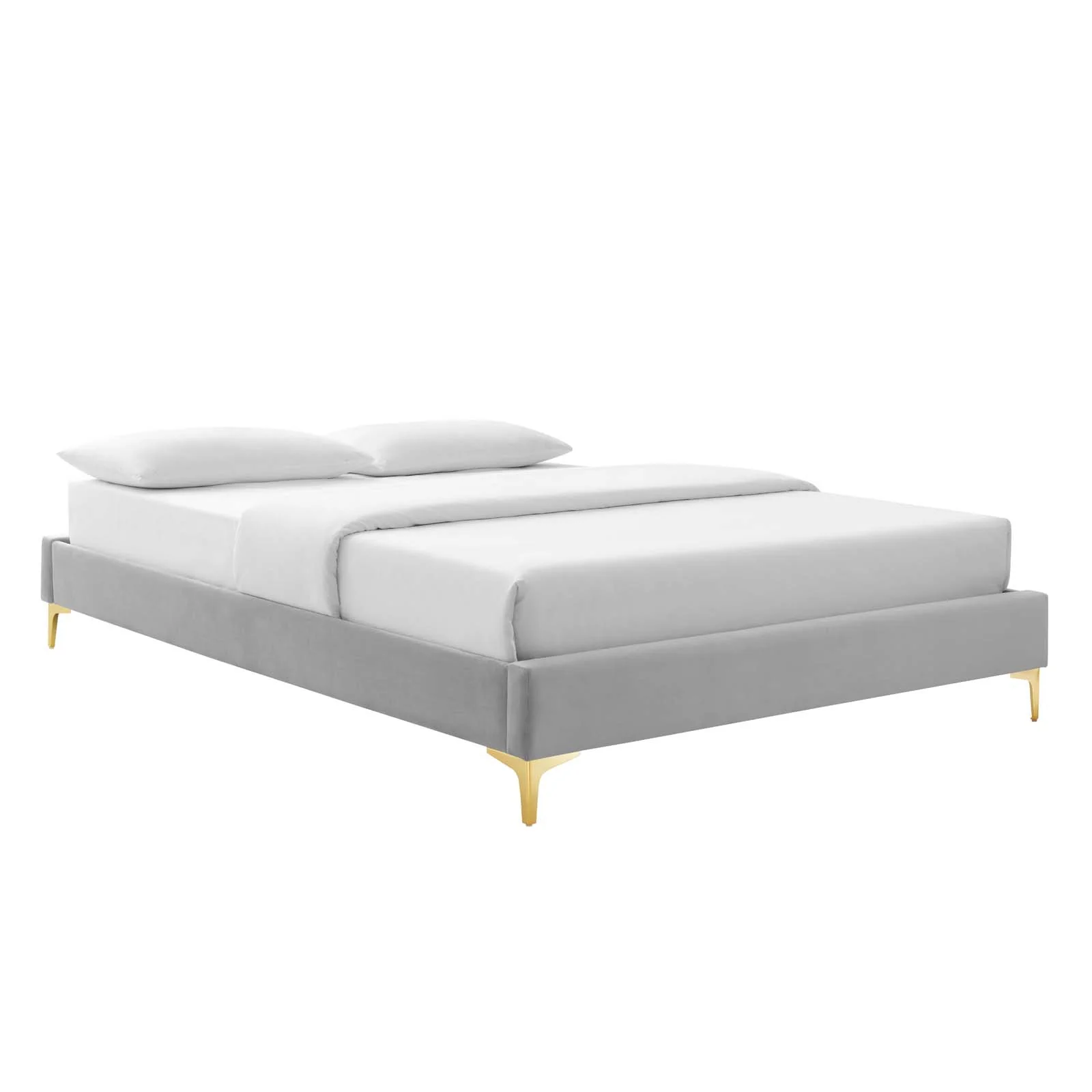 Reagan Queen Performance Velvet Platform Bed By Modway - MOD-6586 - Image 46