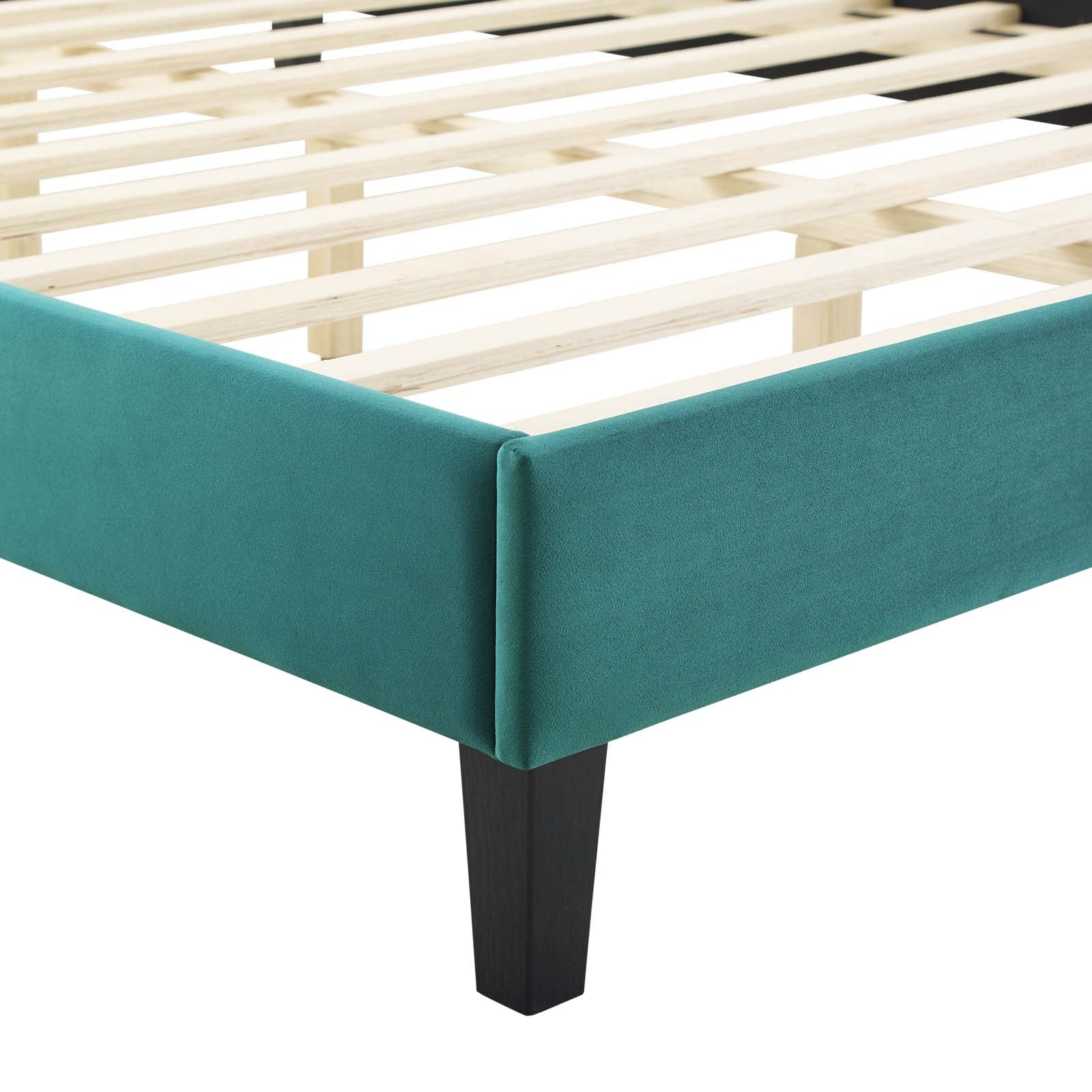 Reagan Queen Performance Velvet Platform Bed By Modway - MOD-6588 - Image 93