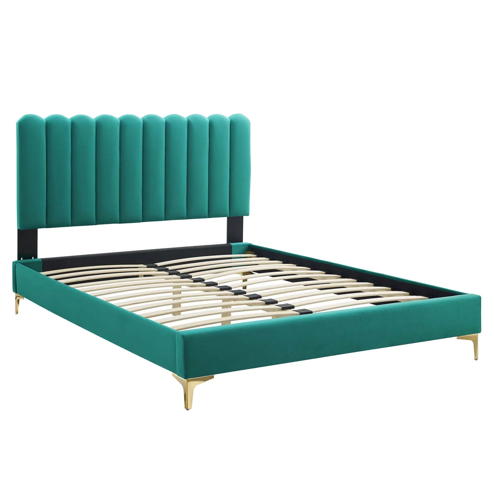 Reagan Twin Performance Velvet Platform Bed By Modway - MOD-6885 - Image 106