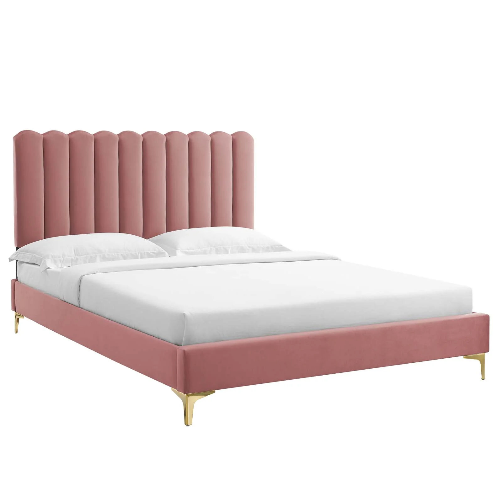Reagan Twin Performance Velvet Platform Bed By Modway - MOD-6885 - Image 17