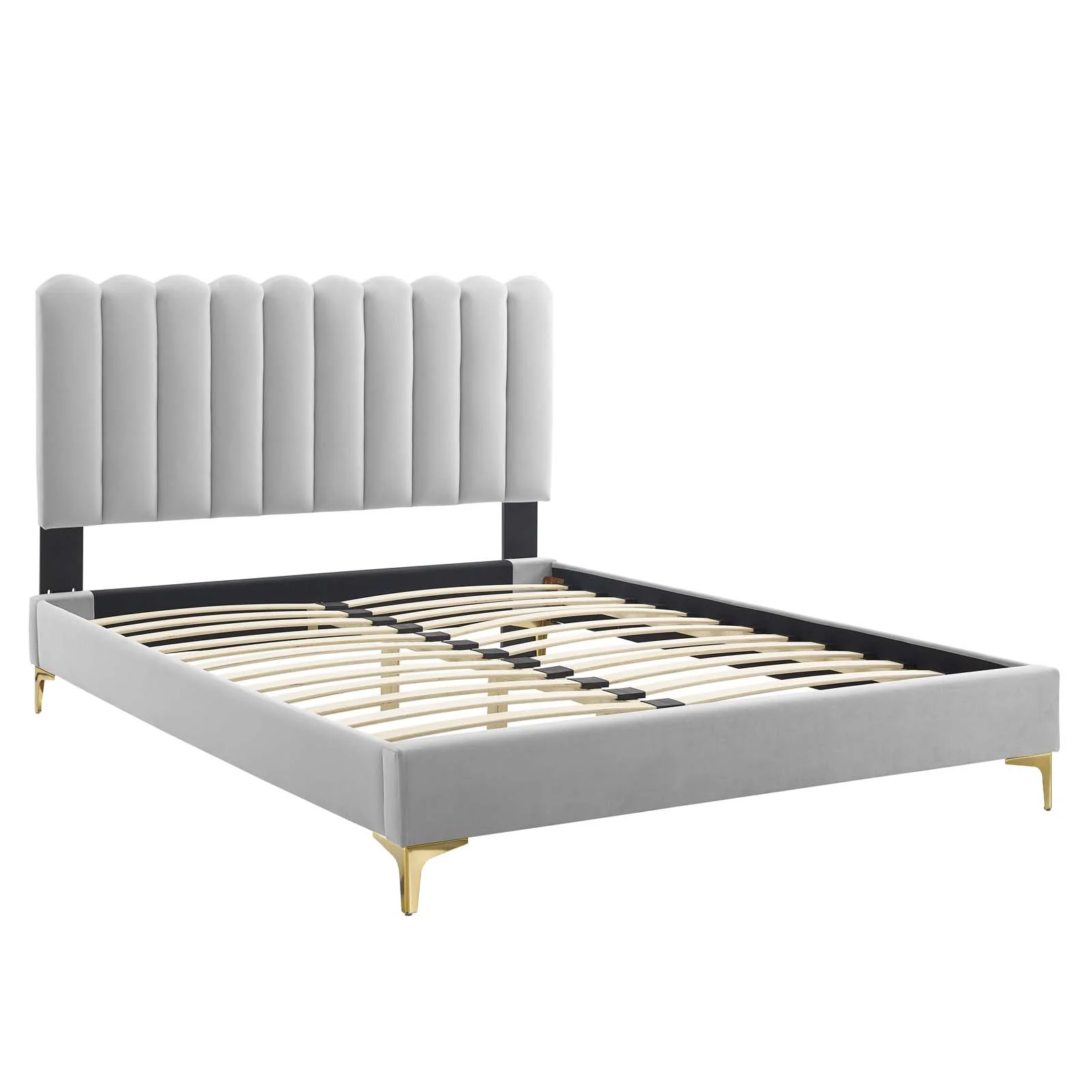 Reagan Twin Performance Velvet Platform Bed By Modway - MOD-6885 - Image 42