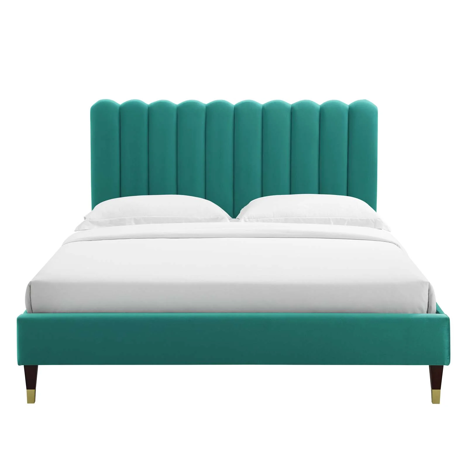 Reagan Twin Performance Velvet Platform Bed By Modway - MOD-6886 - Image 108