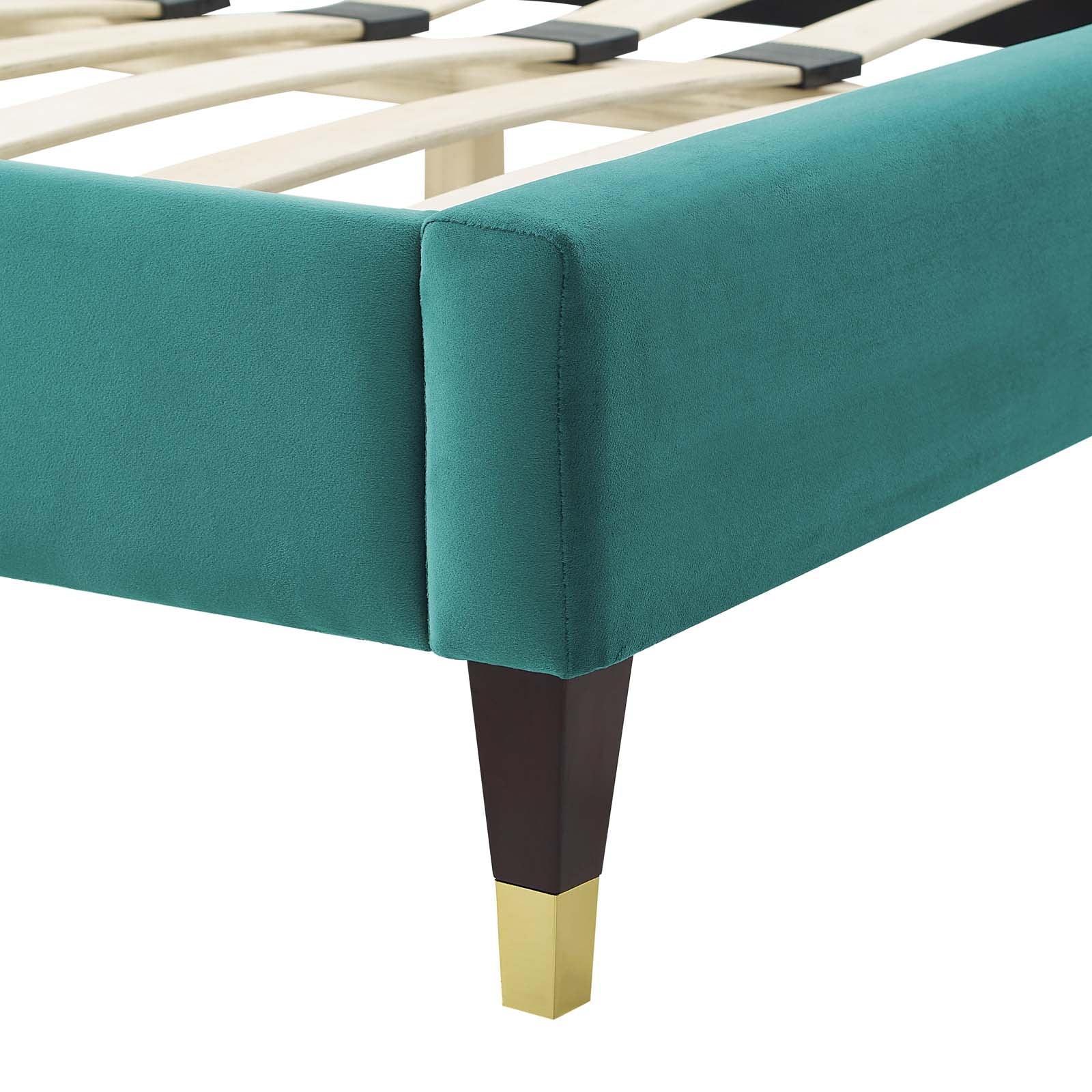 Reagan Twin Performance Velvet Platform Bed By Modway - MOD-6886 - Image 109