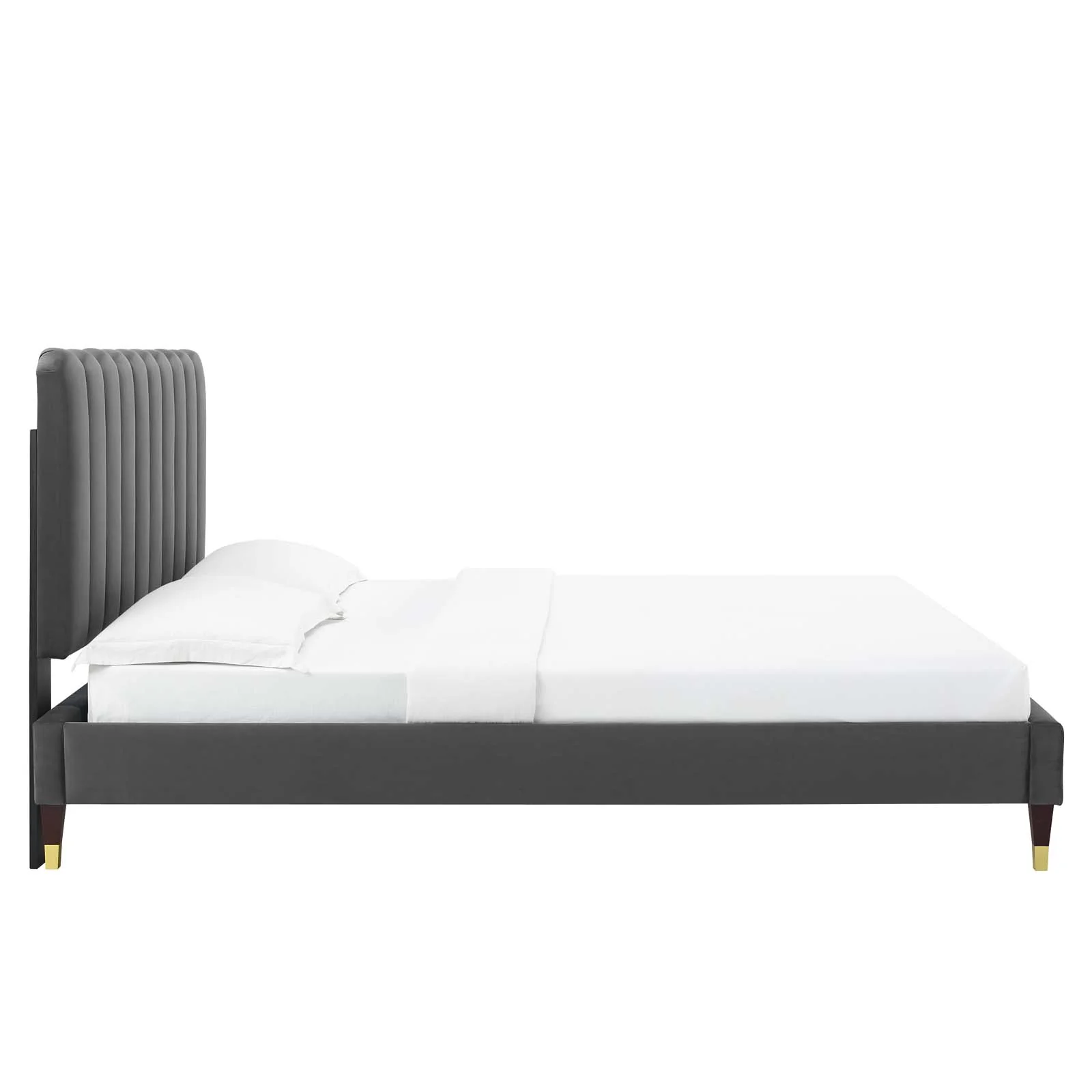 Reagan Twin Performance Velvet Platform Bed By Modway - MOD-6886 - Image 11
