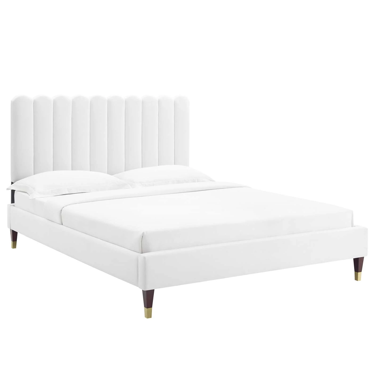 Reagan Twin Performance Velvet Platform Bed By Modway - MOD-6886 - Image 113