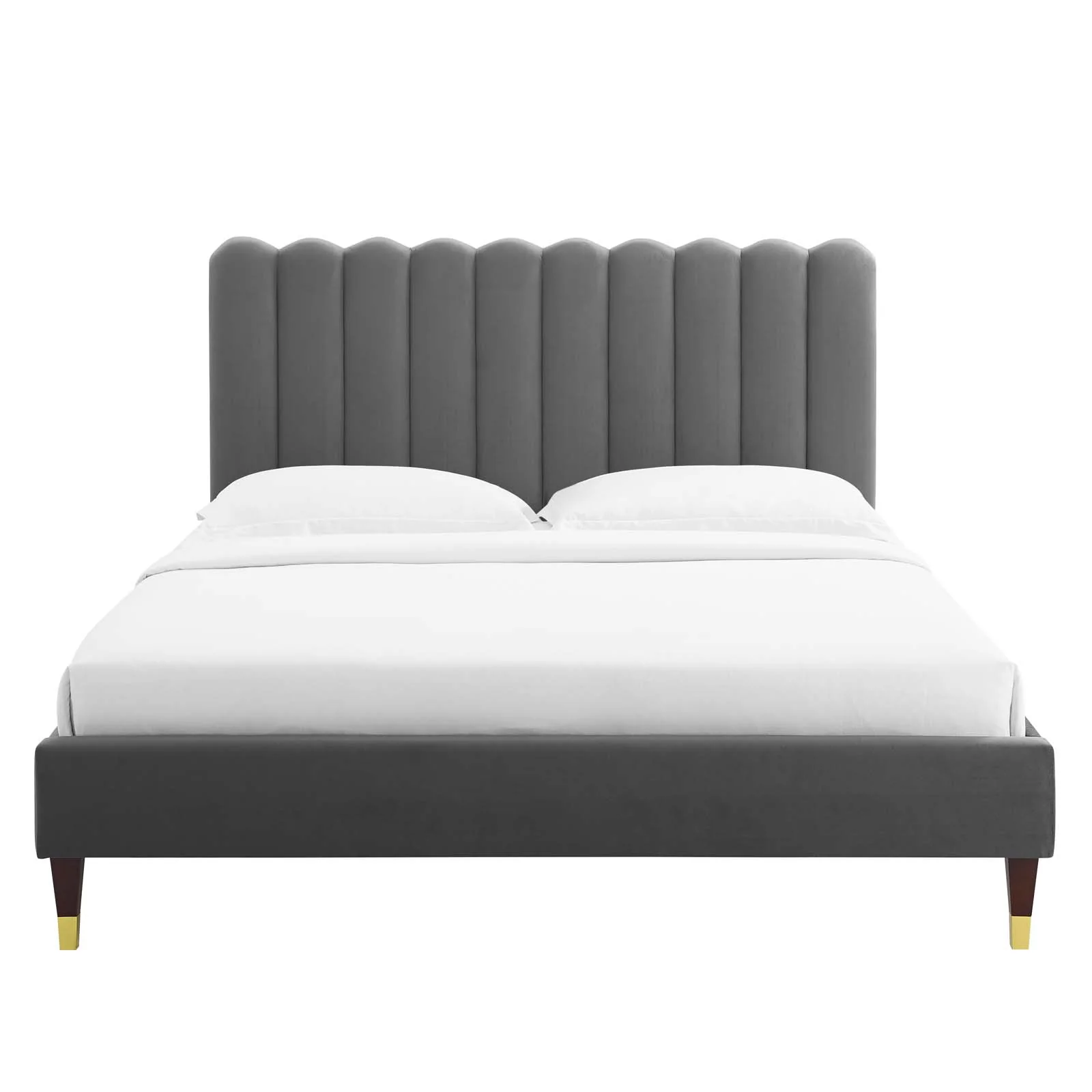 Reagan Twin Performance Velvet Platform Bed By Modway - MOD-6886 - Image 12