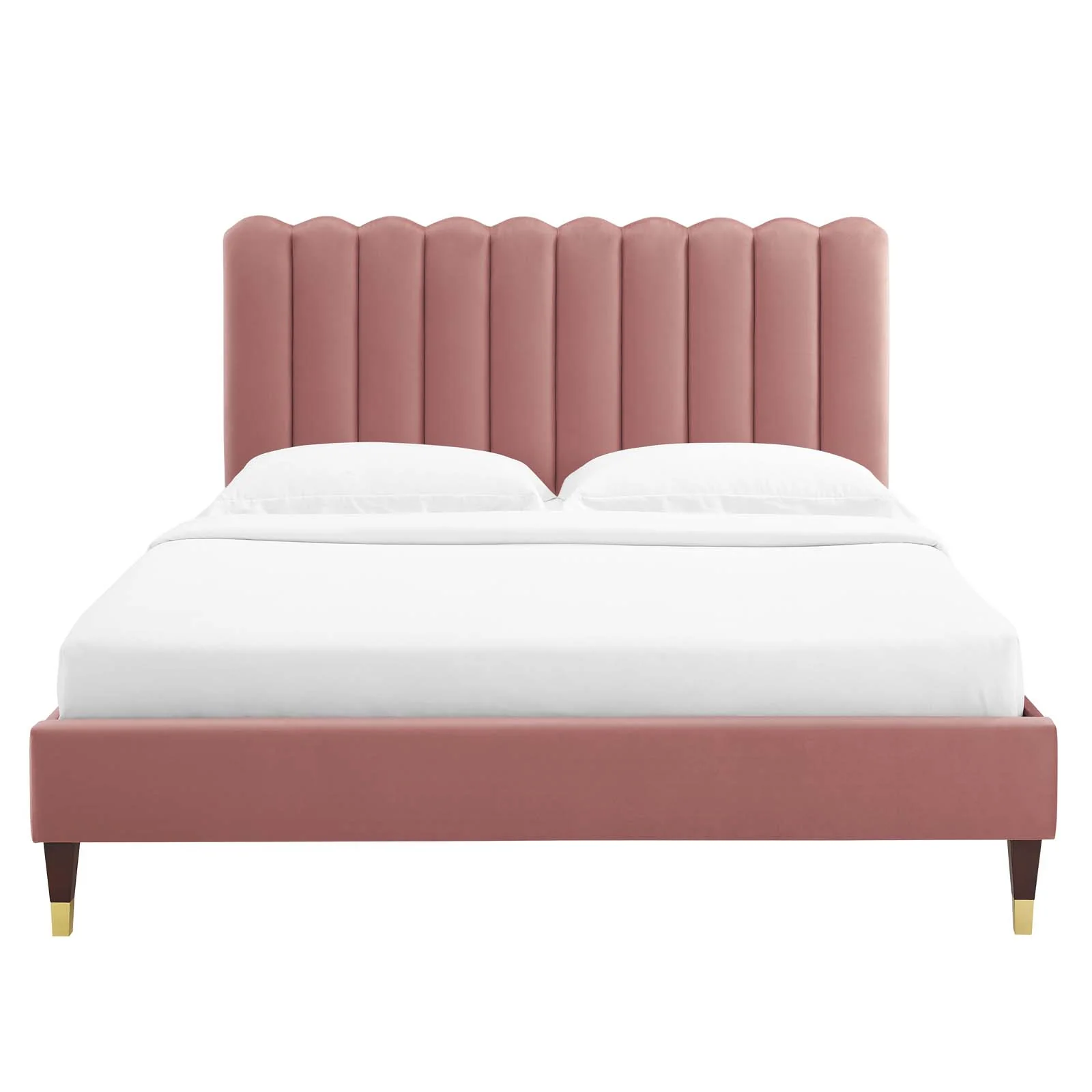 Reagan Twin Performance Velvet Platform Bed By Modway - MOD-6886 - Image 28