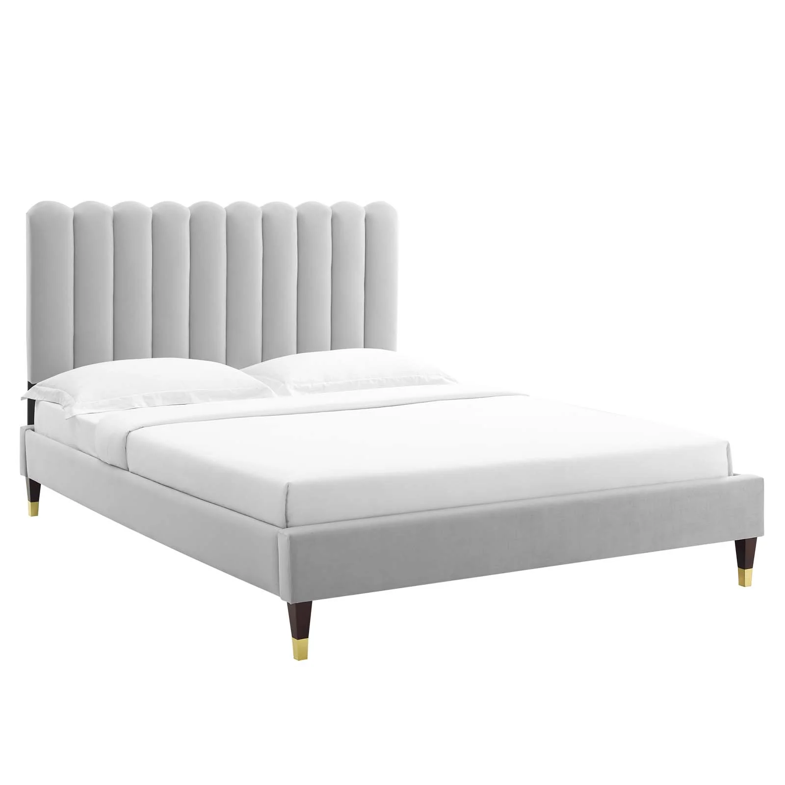 Reagan Twin Performance Velvet Platform Bed By Modway - MOD-6886 - Image 33