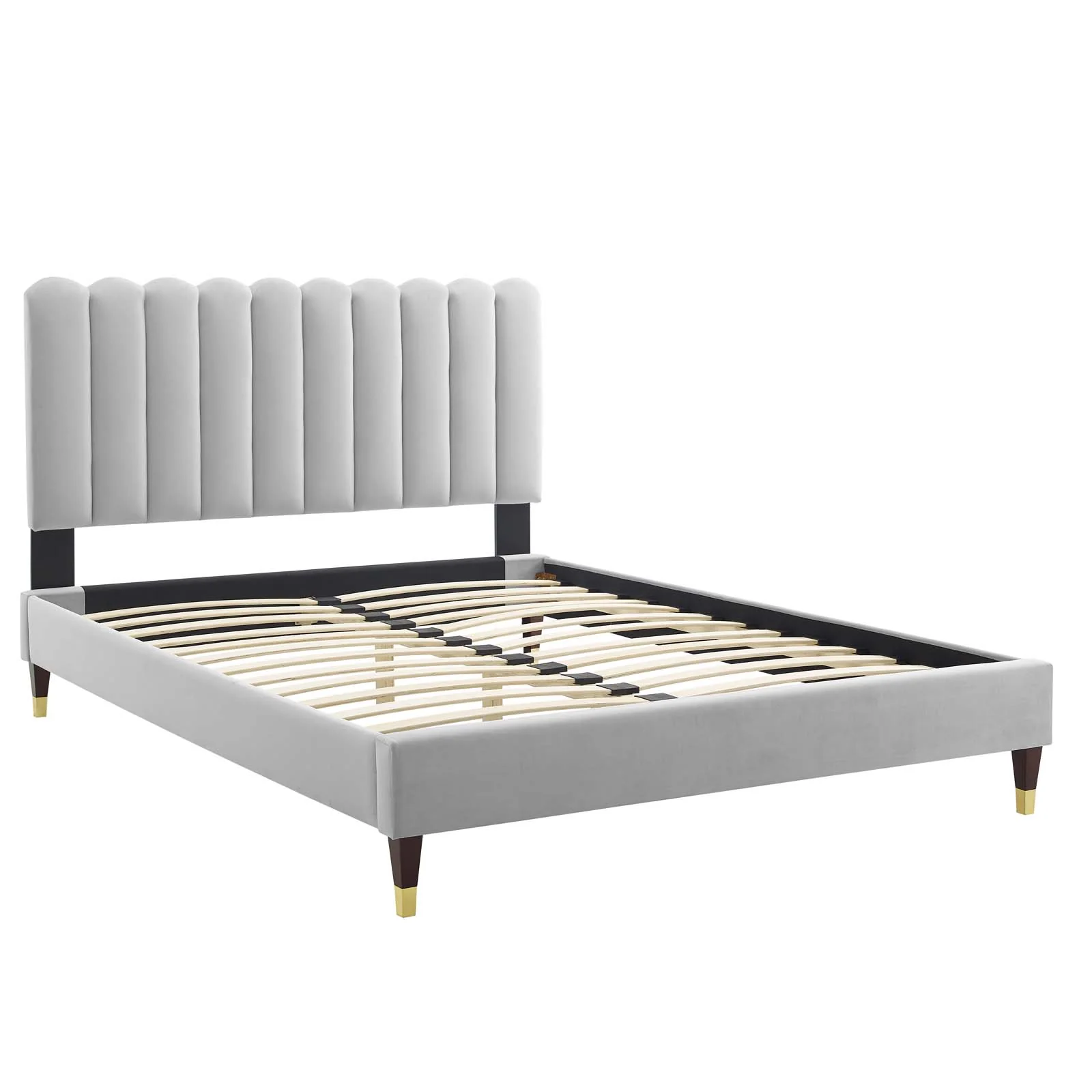 Reagan Twin Performance Velvet Platform Bed By Modway - MOD-6886 - Image 42