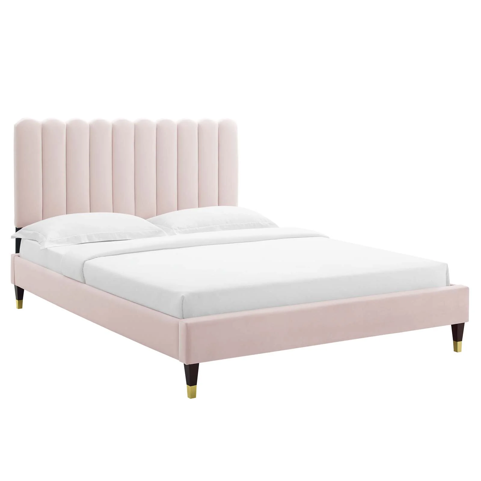 Reagan Twin Performance Velvet Platform Bed By Modway - MOD-6886 - Image 81