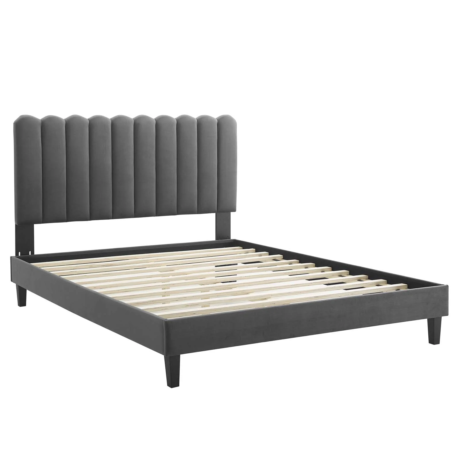 Reagan Twin Performance Velvet Platform Bed By Modway - MOD-6887 - Image 10