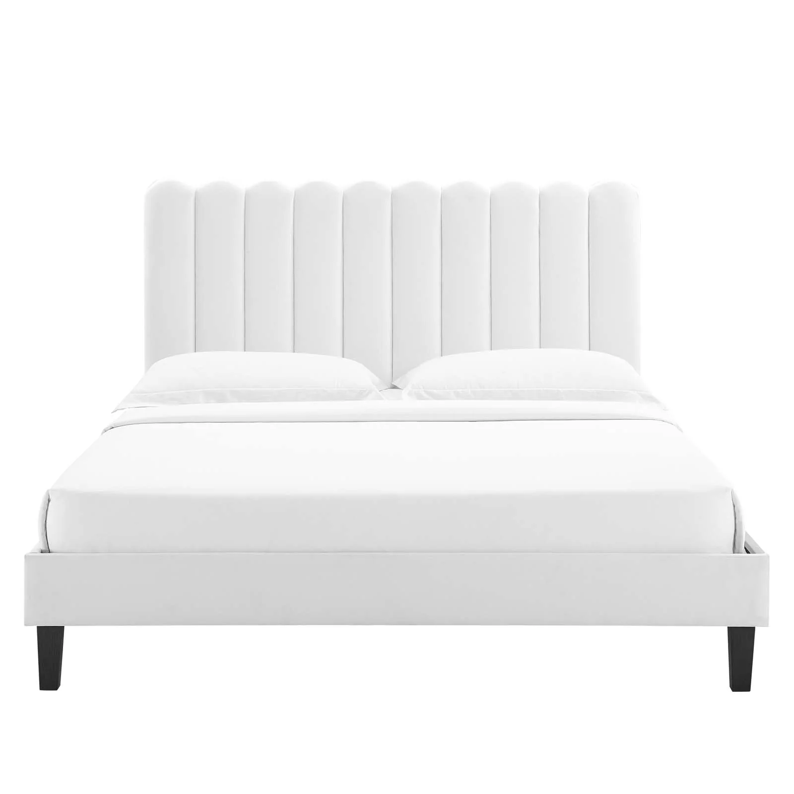 Reagan Twin Performance Velvet Platform Bed By Modway - MOD-6887 - Image 124