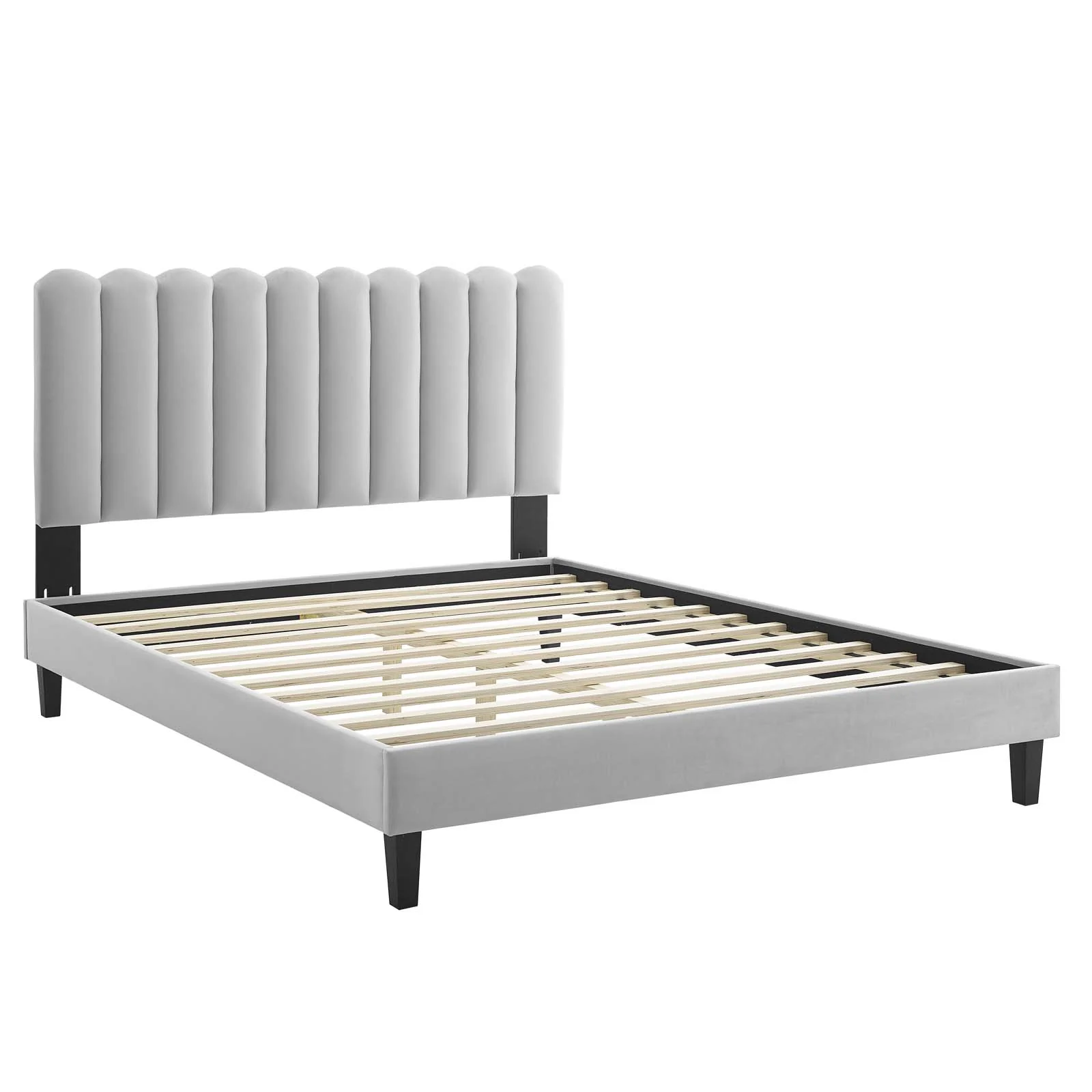 Reagan Twin Performance Velvet Platform Bed By Modway - MOD-6887 - Image 42