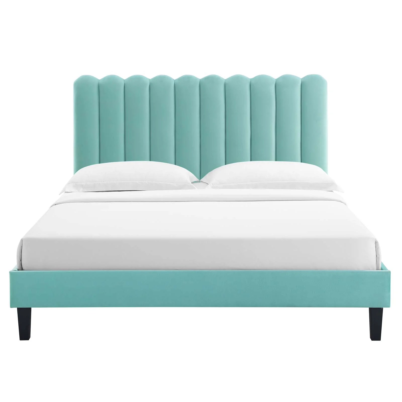 Reagan Twin Performance Velvet Platform Bed By Modway - MOD-6887 - Image 60