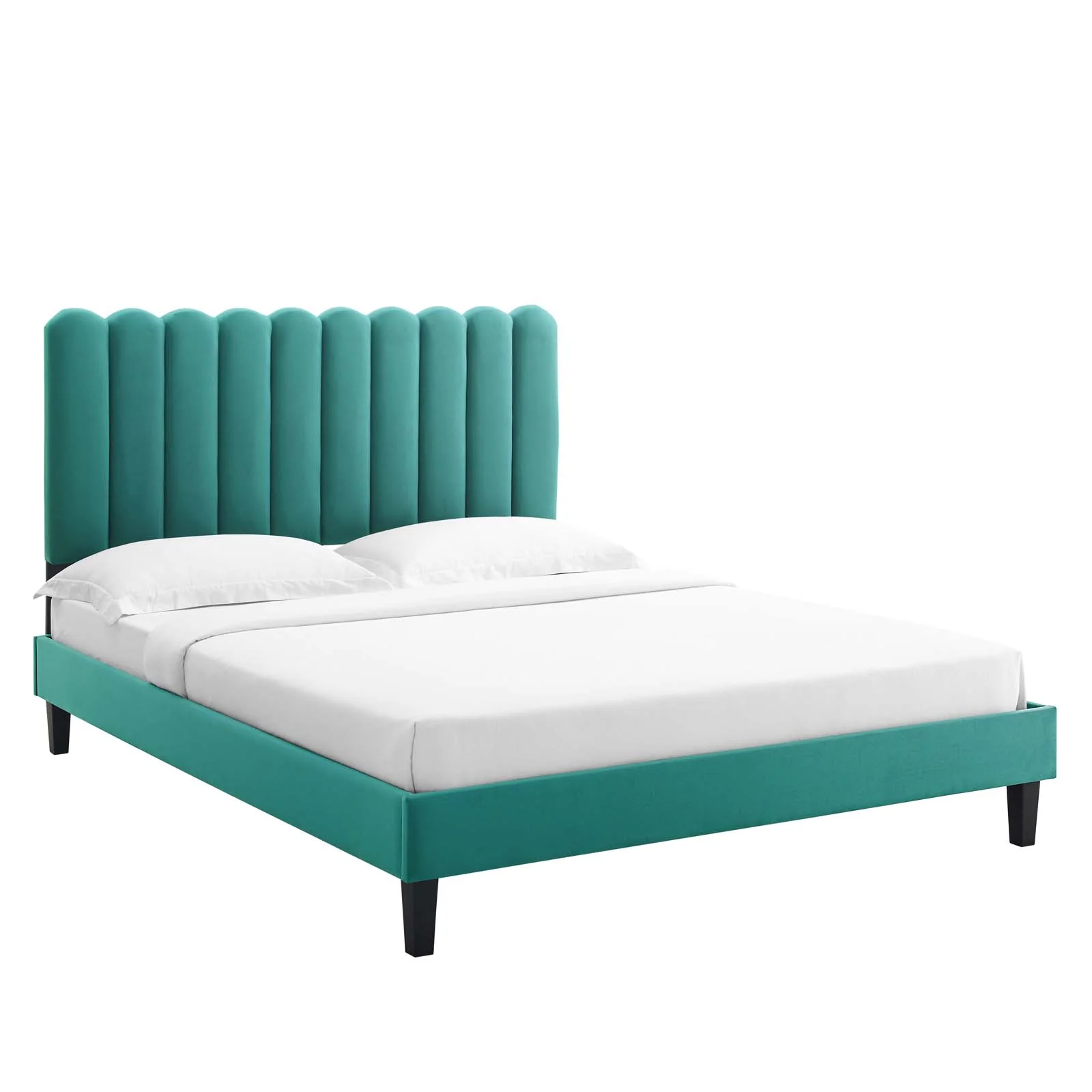 Reagan Twin Performance Velvet Platform Bed By Modway - MOD-6887 - Image 97
