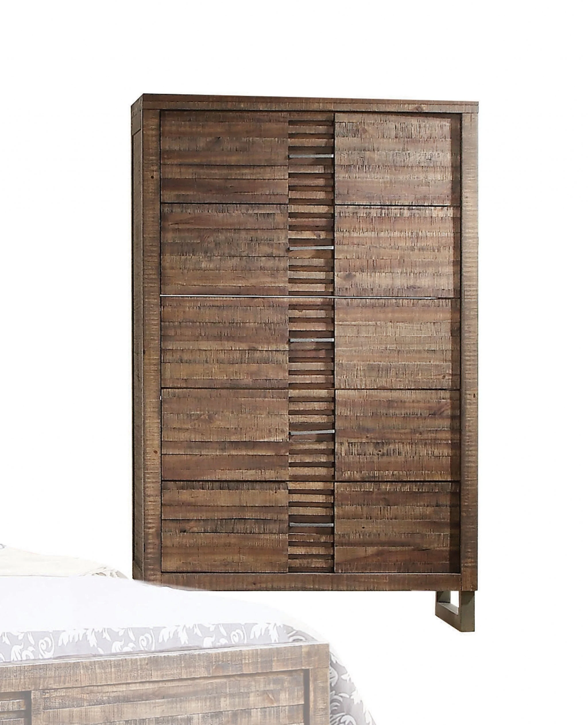 Reclaimed Oak Wood Chest By Homeroots - 286551 - Image 4