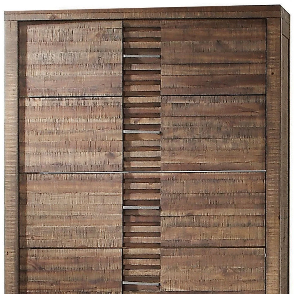 Reclaimed Oak Wood Chest By Homeroots - 286551 - Image 5