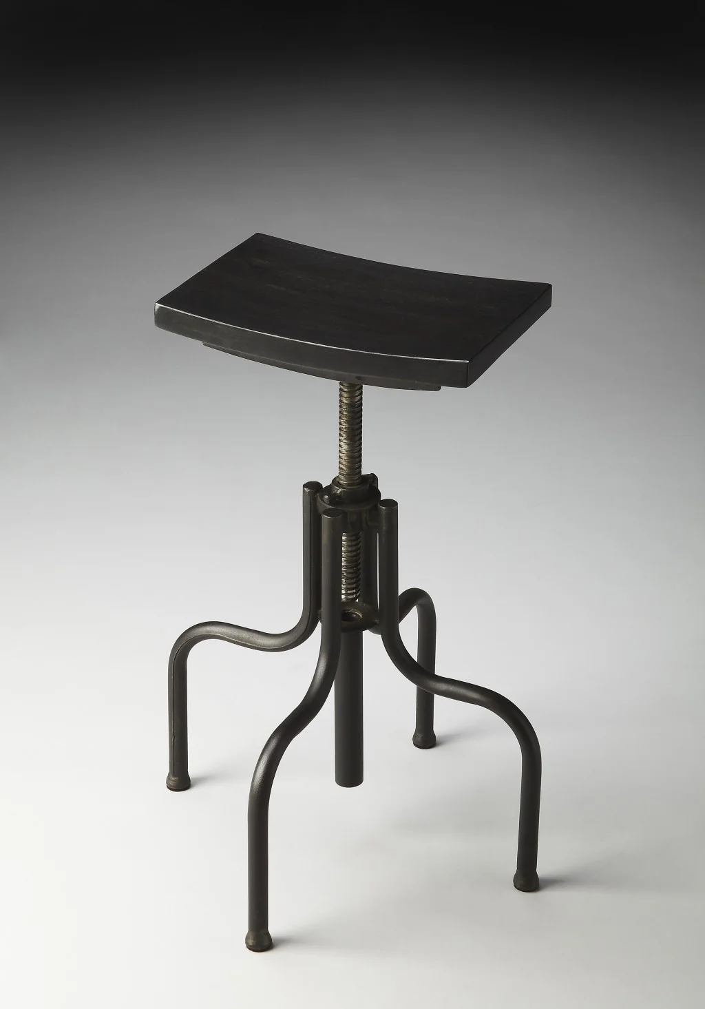 Reclaimed Wood Revolving Bar Stool By Homeroots - Image 2