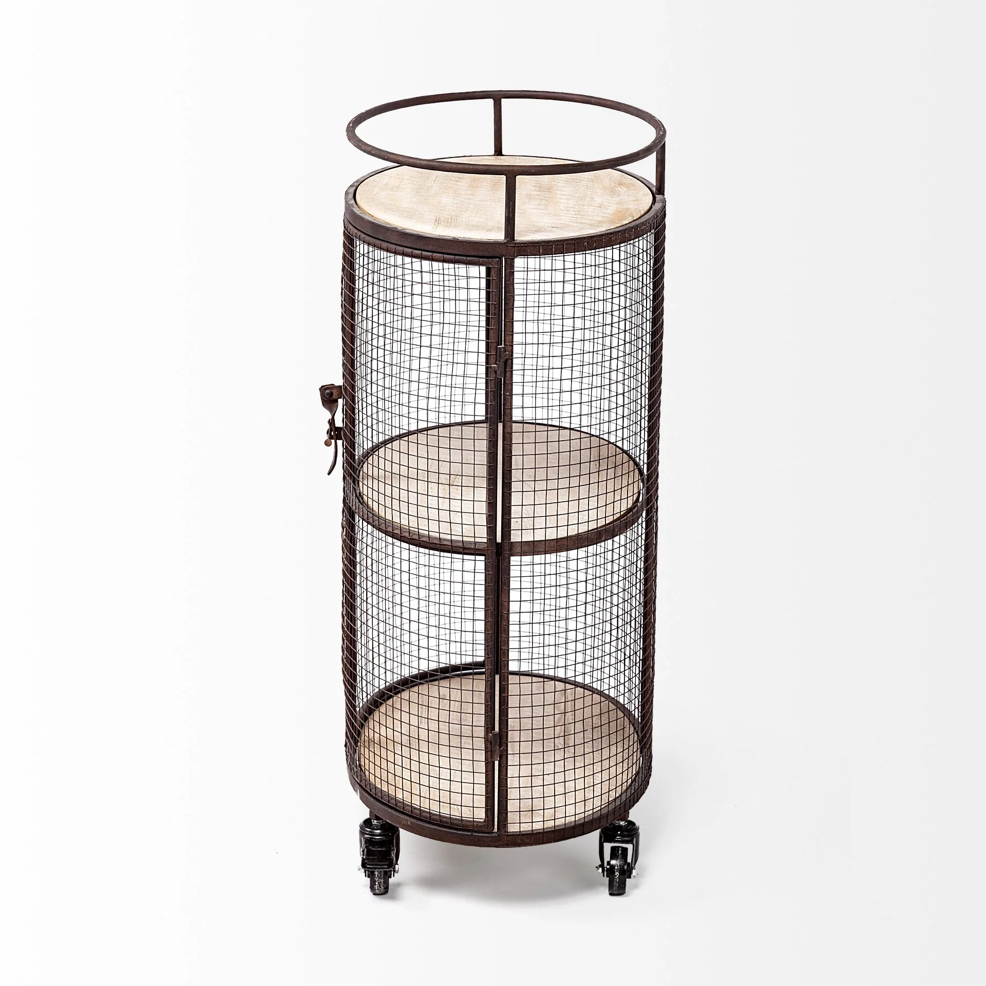 Rectangular Black And Gold Metal With Mirror Glass Shelves Bar Cart By Homeroots - Image 3