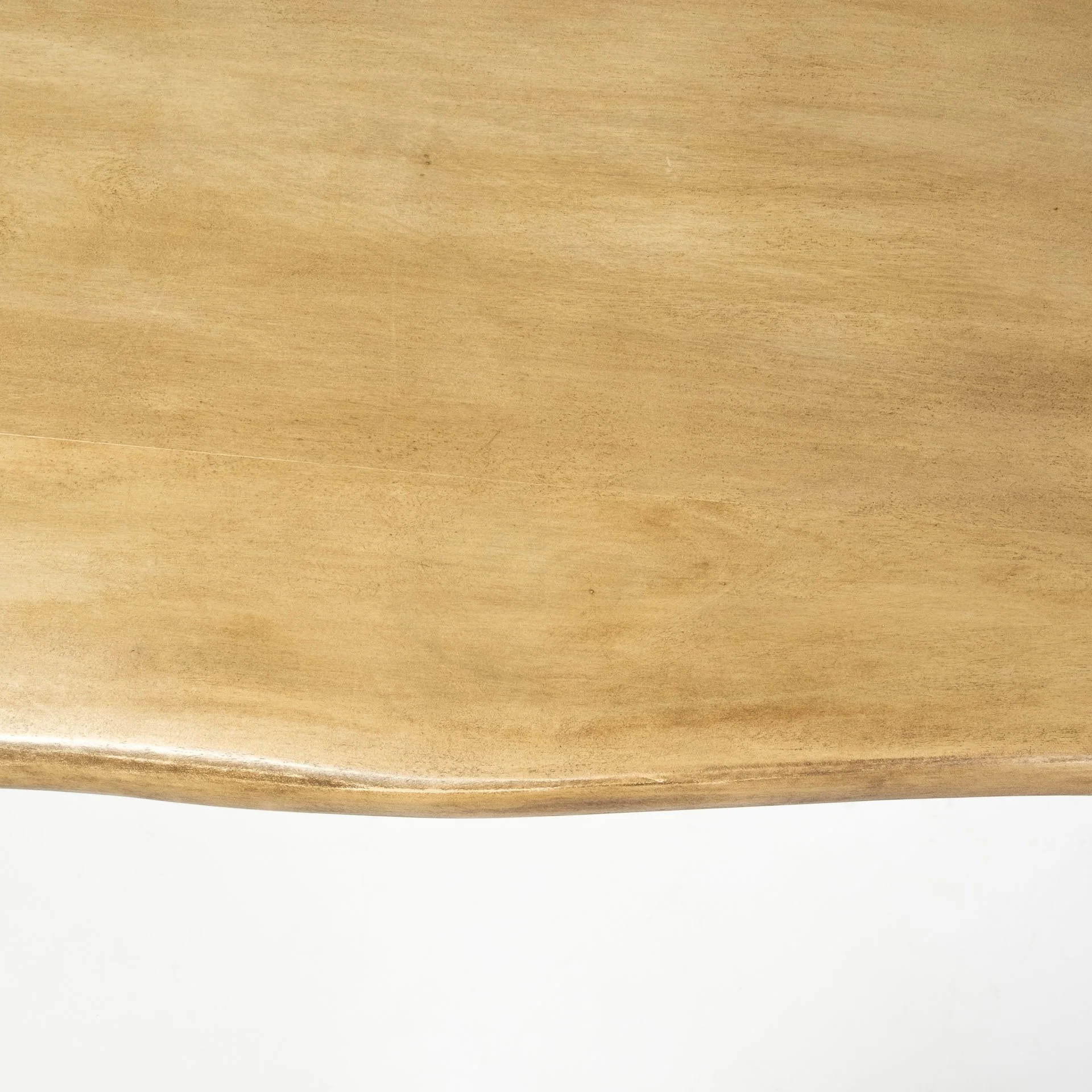 Rectangular Blonde Live Edge Sold Wood Top With Black Metal Base Dining Table By Homeroots - Image 7