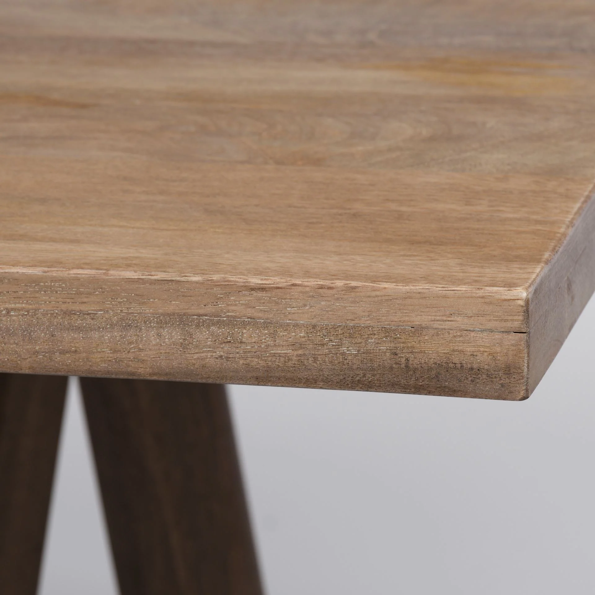 Rectangular Brown Solid Wood Top & Base Dining Table By Homeroots - Image 5