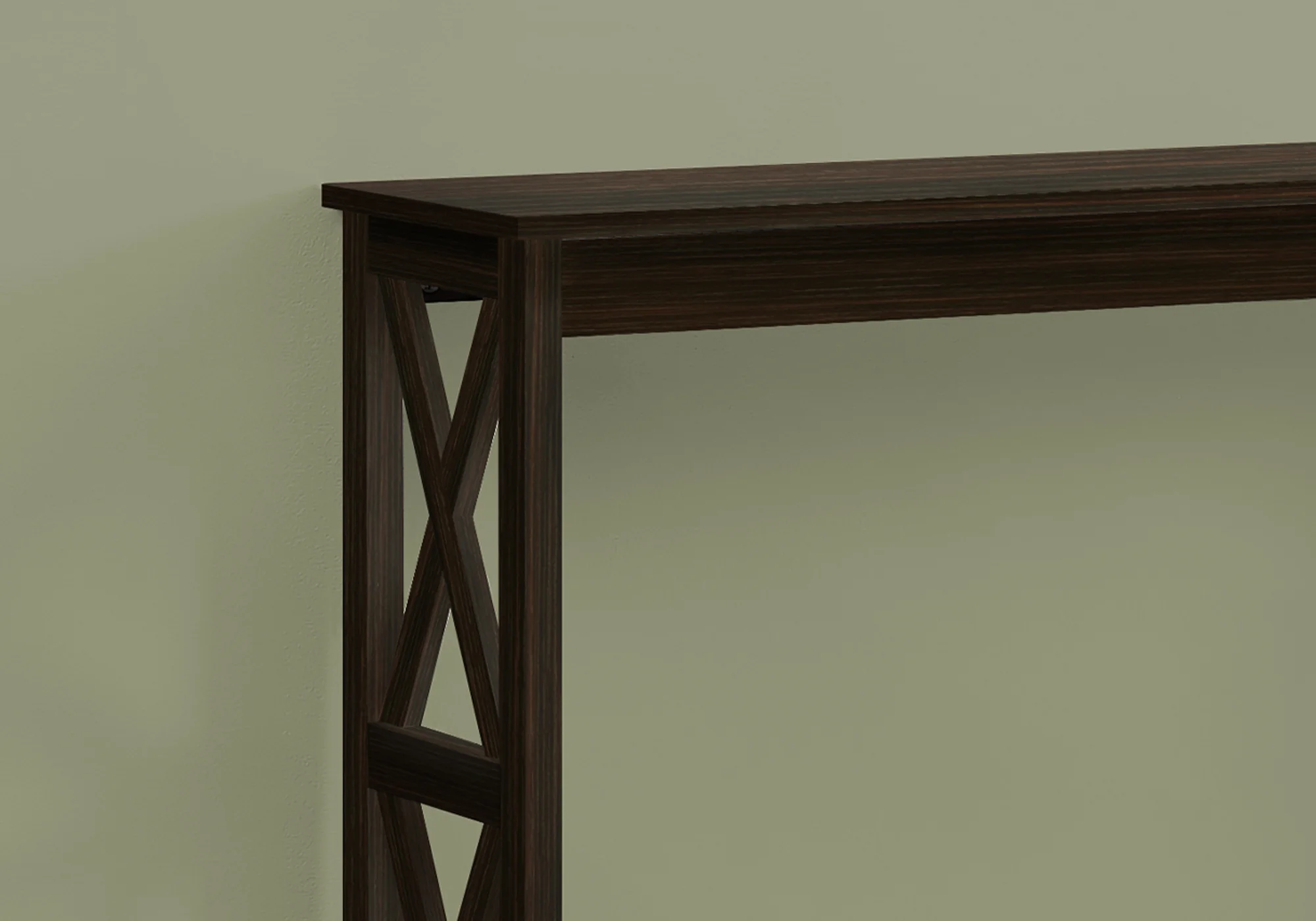 Rectangular Espresso Hall Console Accent Table By Homeroots - Image 3