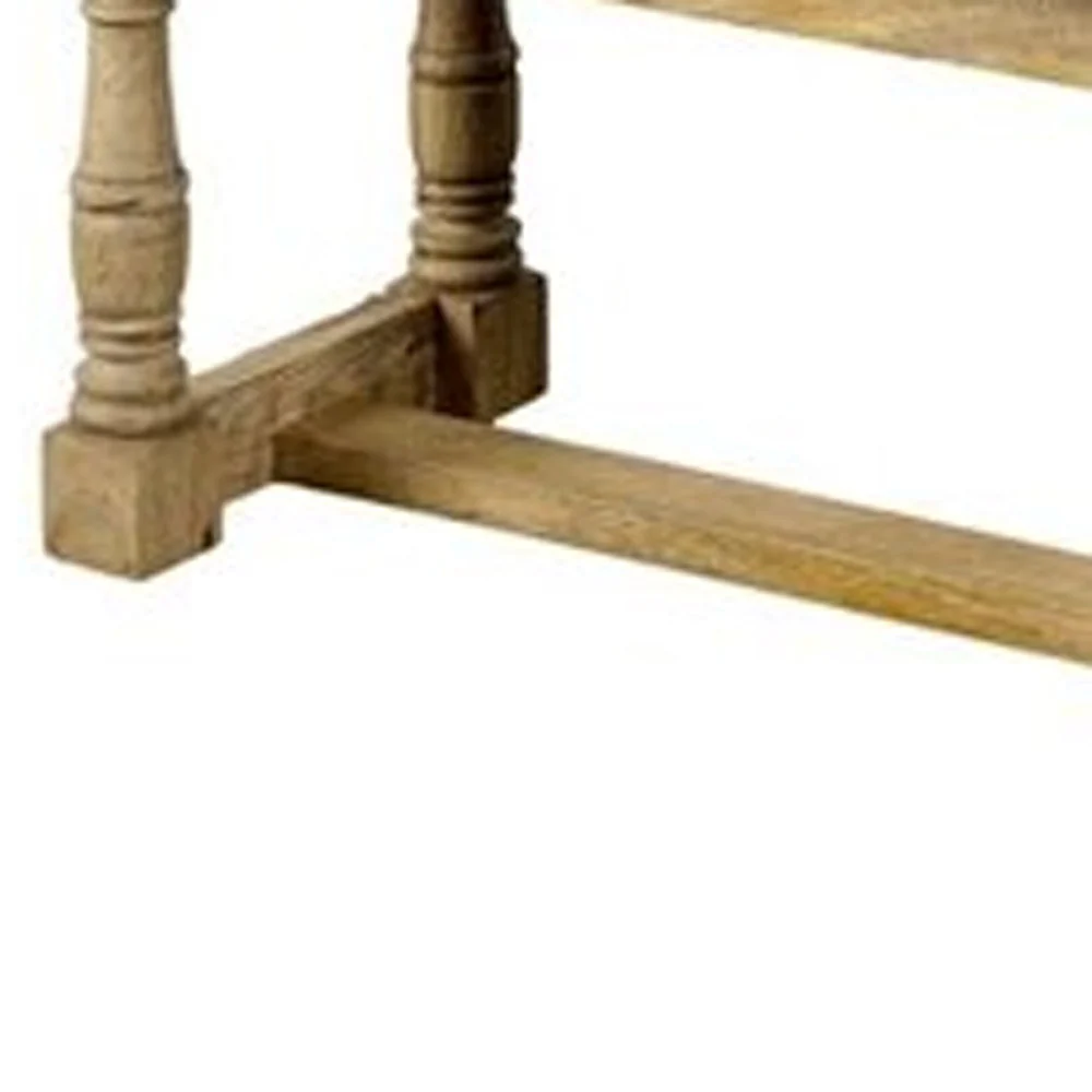 Rectangular Mango Wood Orange and Brown Upholstered Accent Bench By Homeroots - Image 6