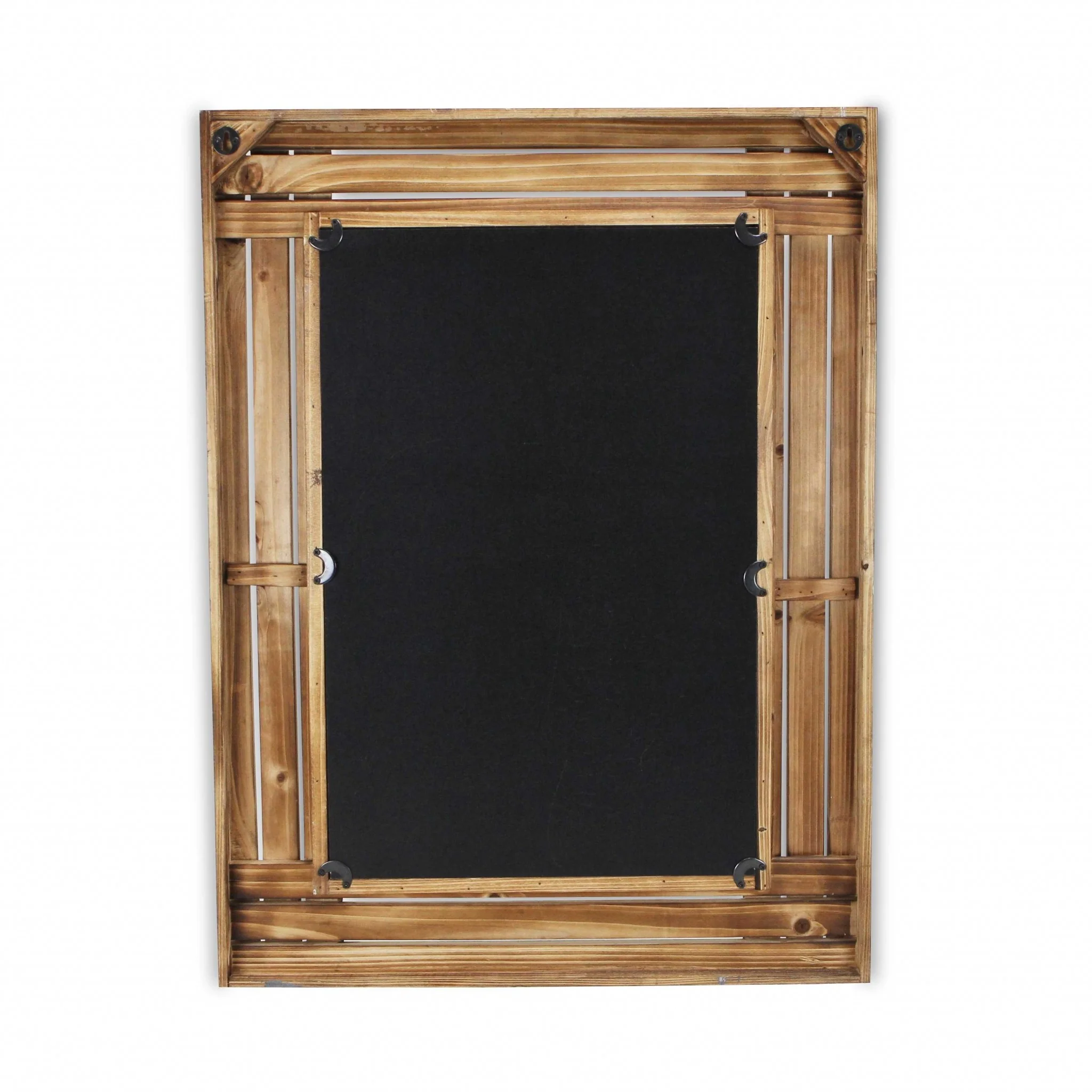 Rectangular Multicolored Wood Framed Mirror By Homeroots - Image 5