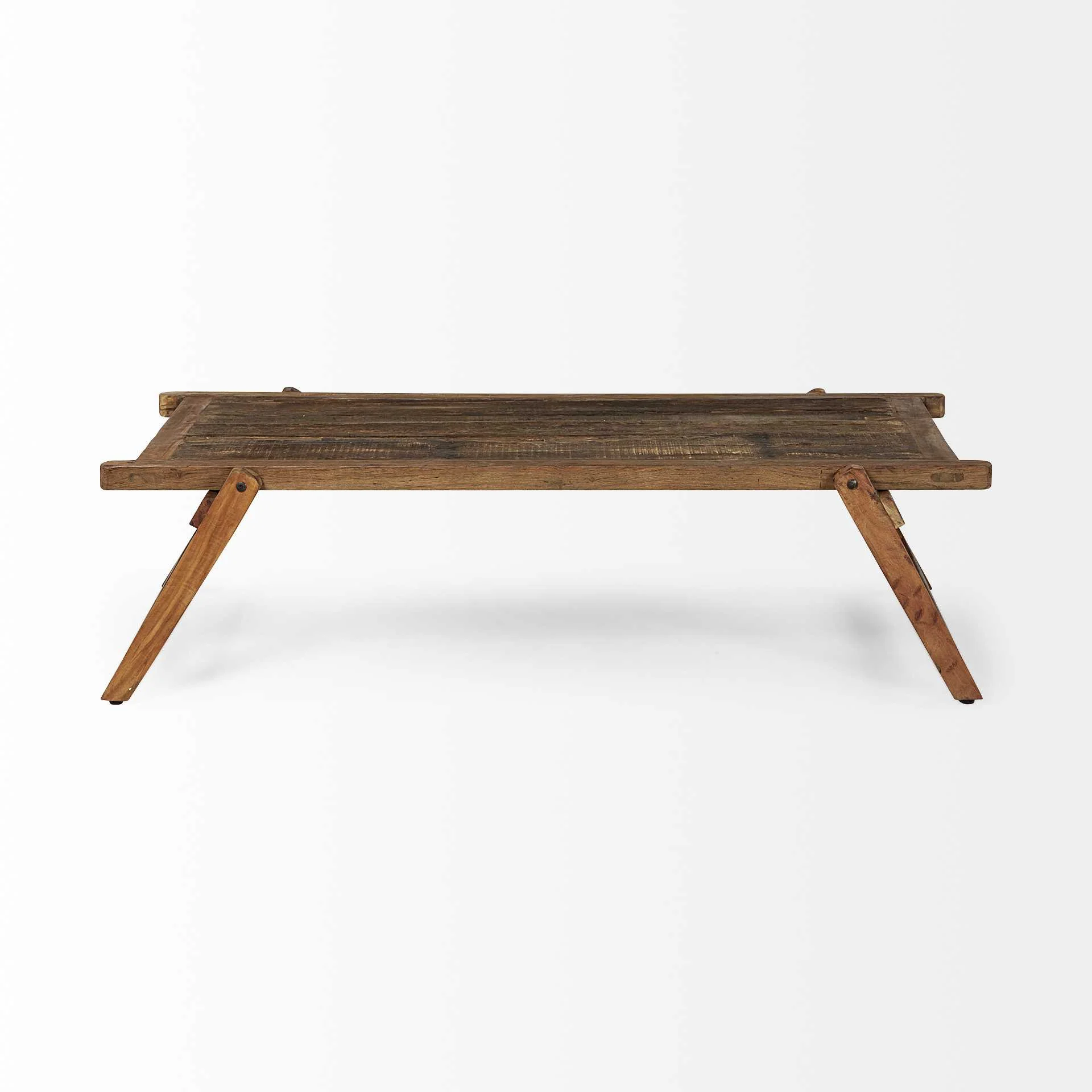 Rectangular Naturally Finished Reclaimed Wood Coffee Table By Homeroots - Image 2