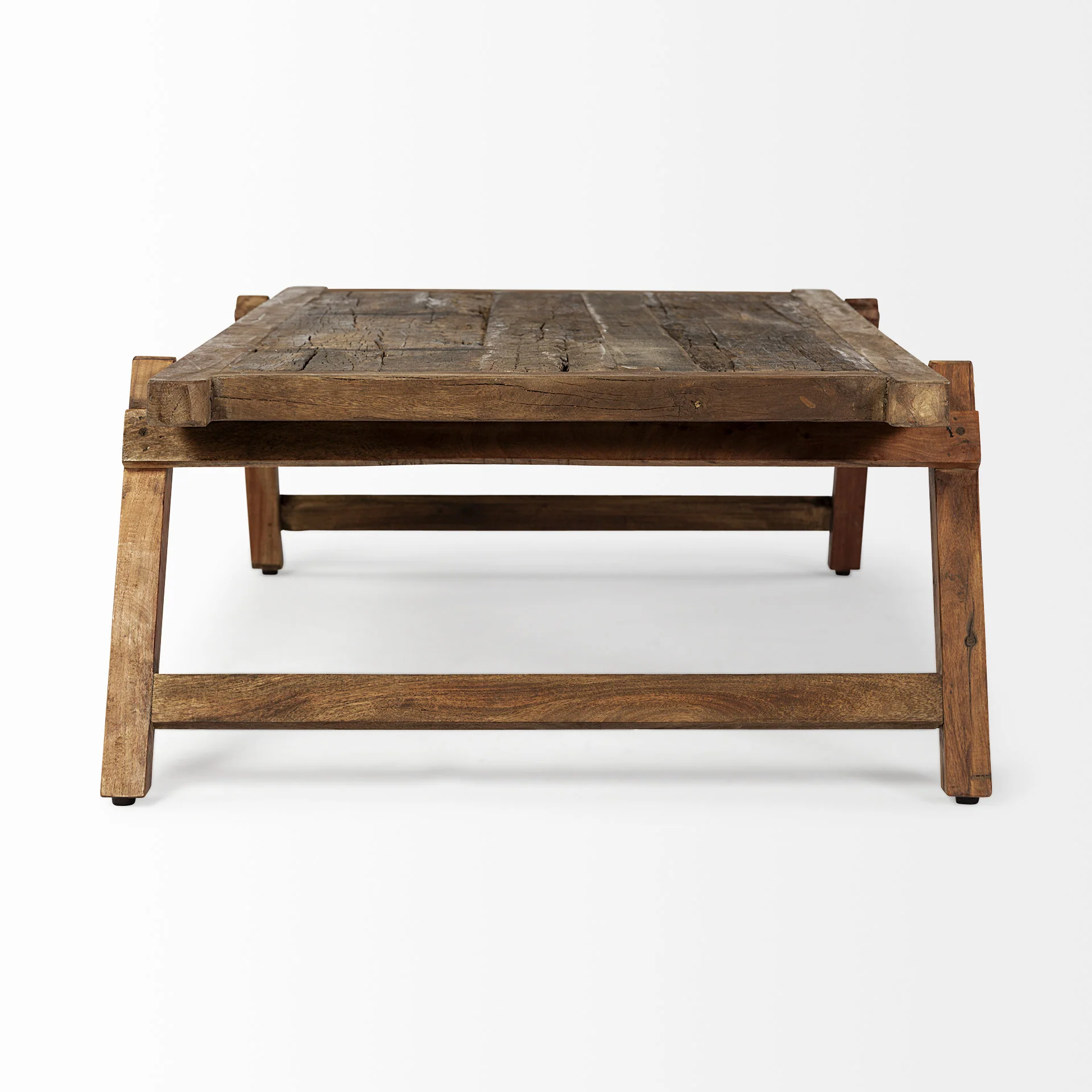 Rectangular Naturally Finished Reclaimed Wood Coffee Table By Homeroots - Image 3