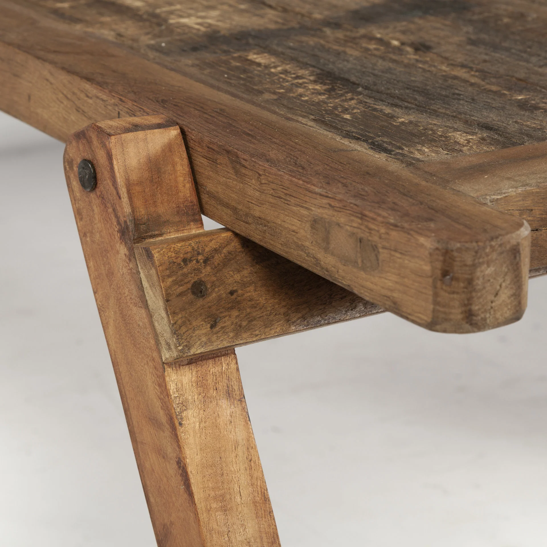 Rectangular Naturally Finished Reclaimed Wood Coffee Table By Homeroots - Image 6